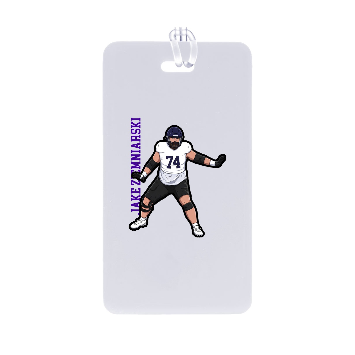 Bag Tag — Name Vertical in Classic
