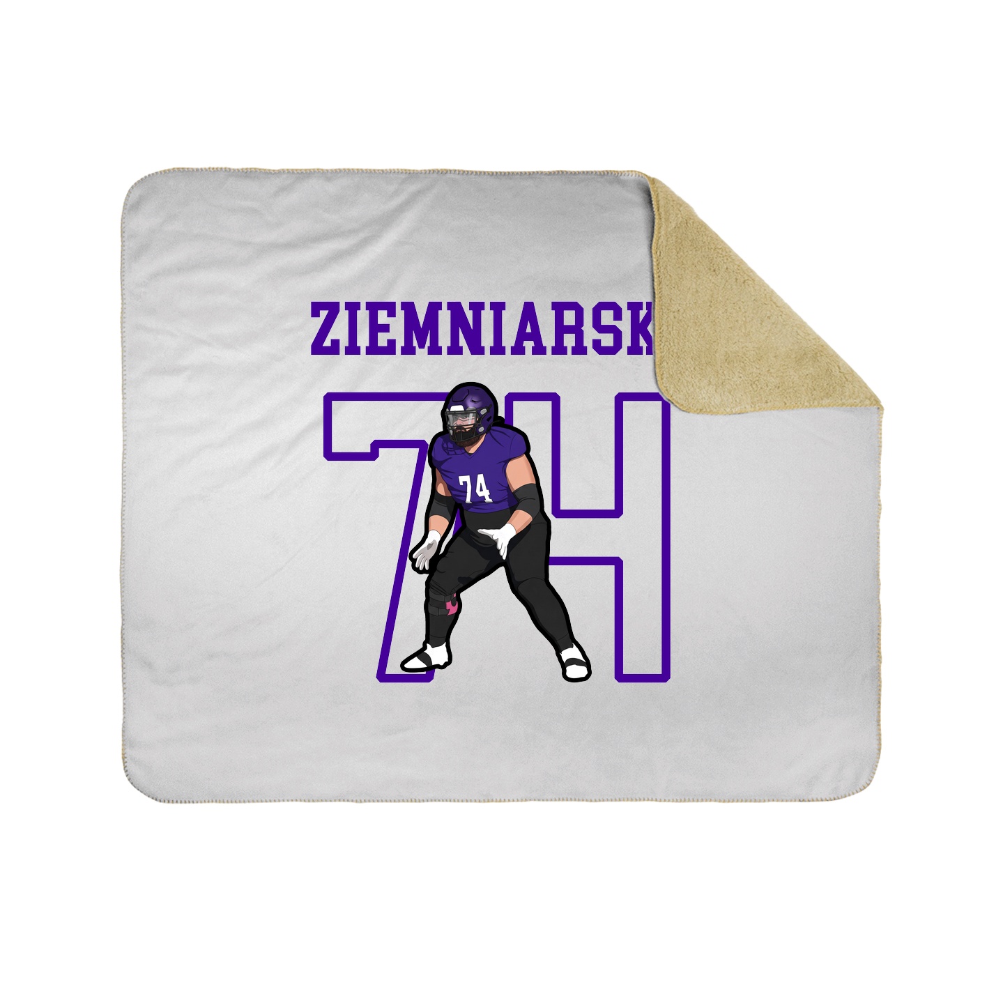 Throw Blanket — Shirsey in White