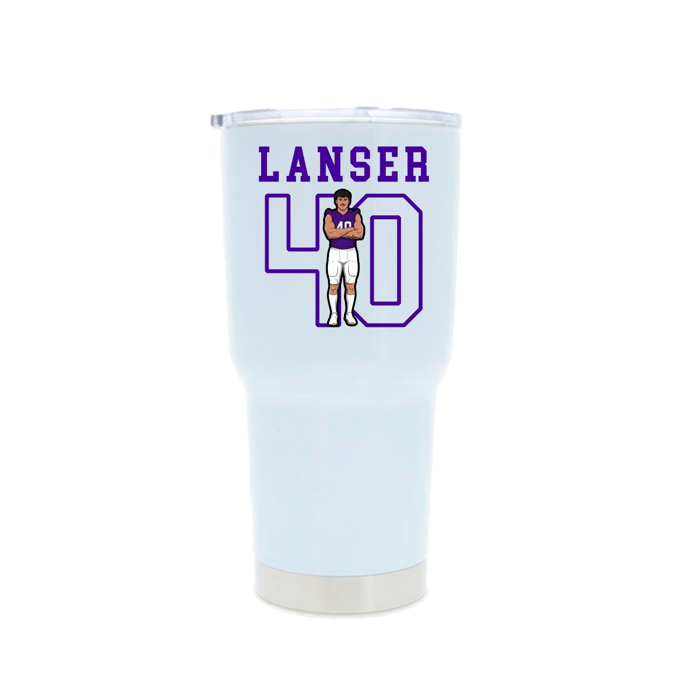 30oz Stainless Steel Tumbler — Shirsey in White