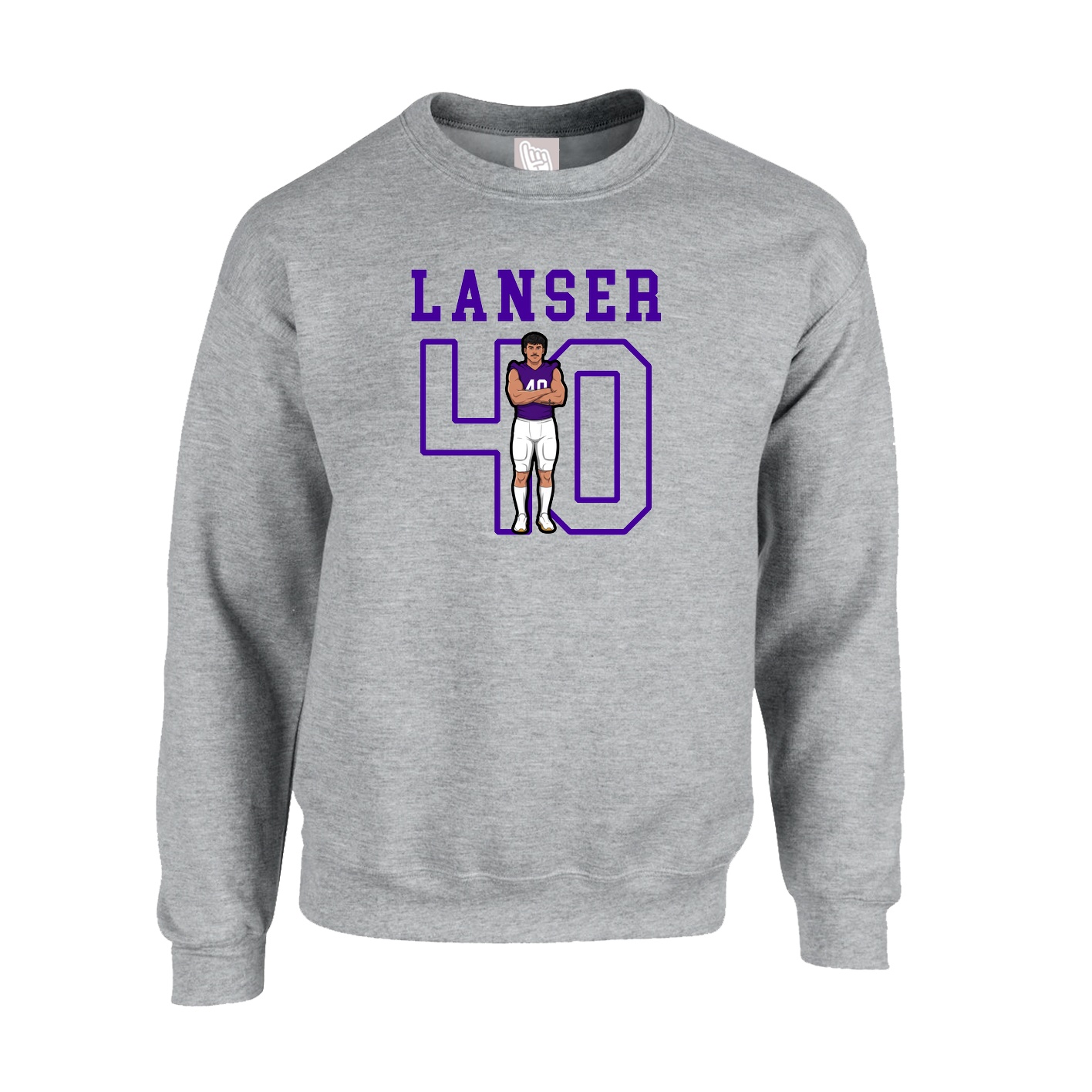 Fleece Crew — Shirsey in Grey