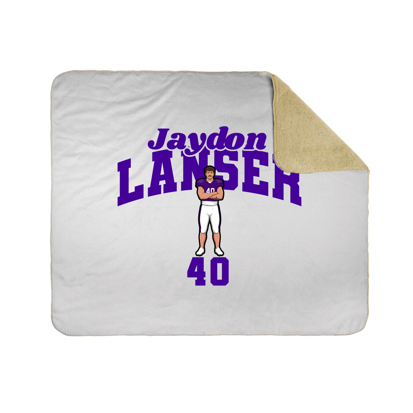 Throw Blanket — Signature Arch in White