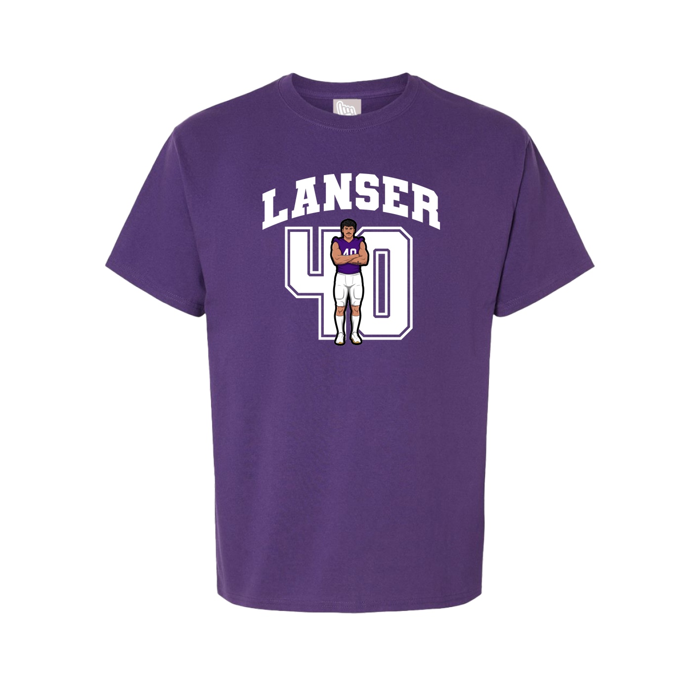 Youth Tee — Number in Purple