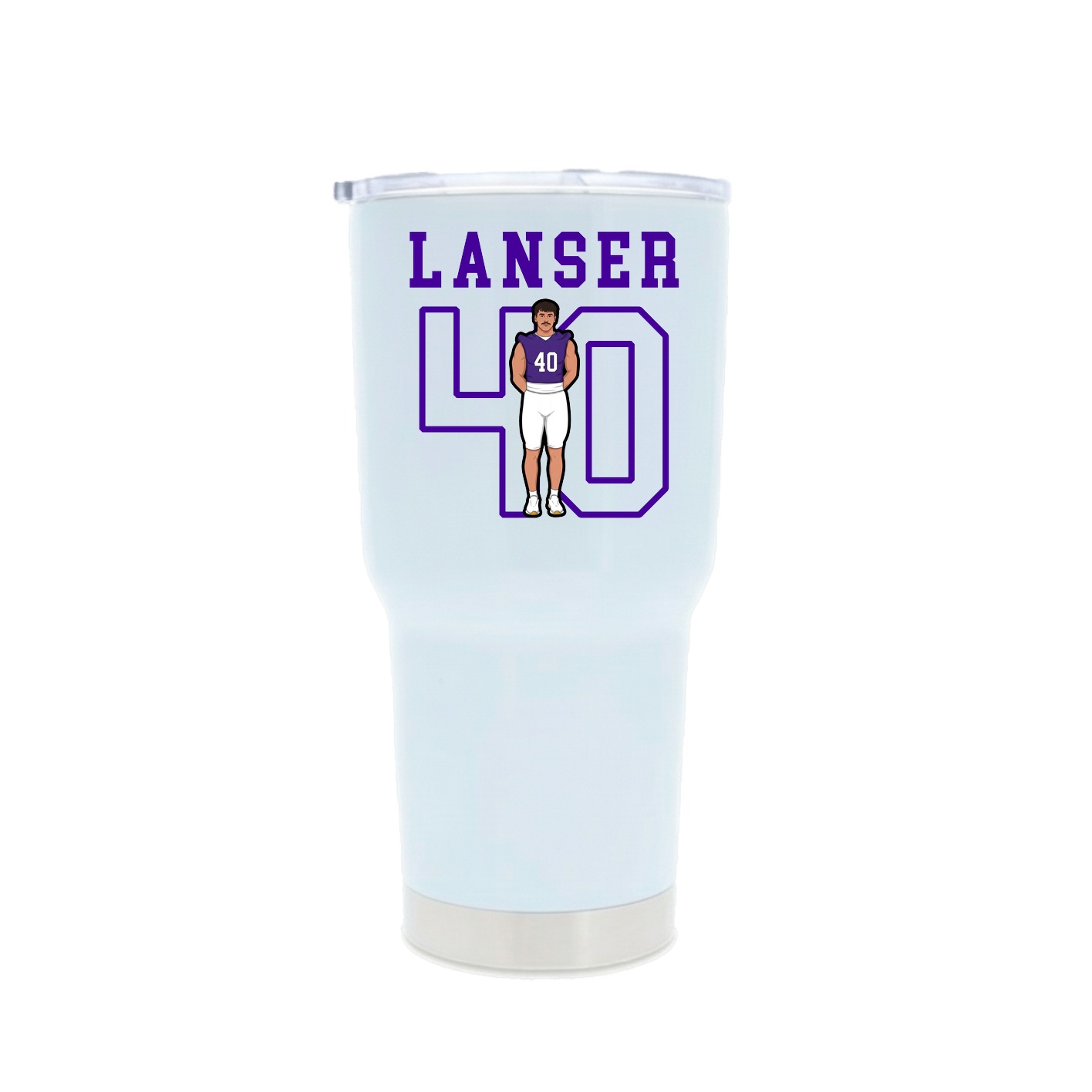 30oz Stainless Steel Tumbler — Shirsey in White