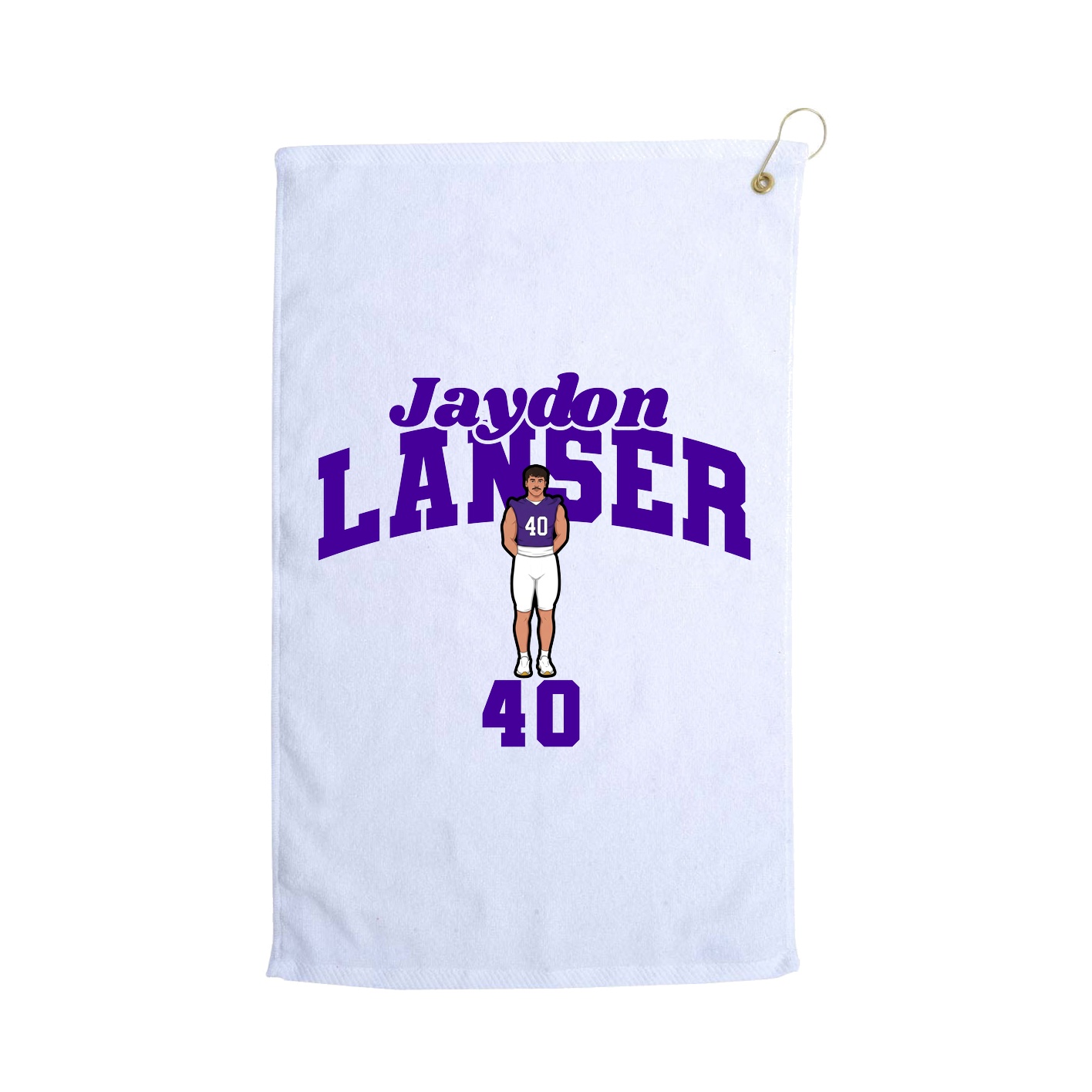 Golf Towel — Signature Arch in White