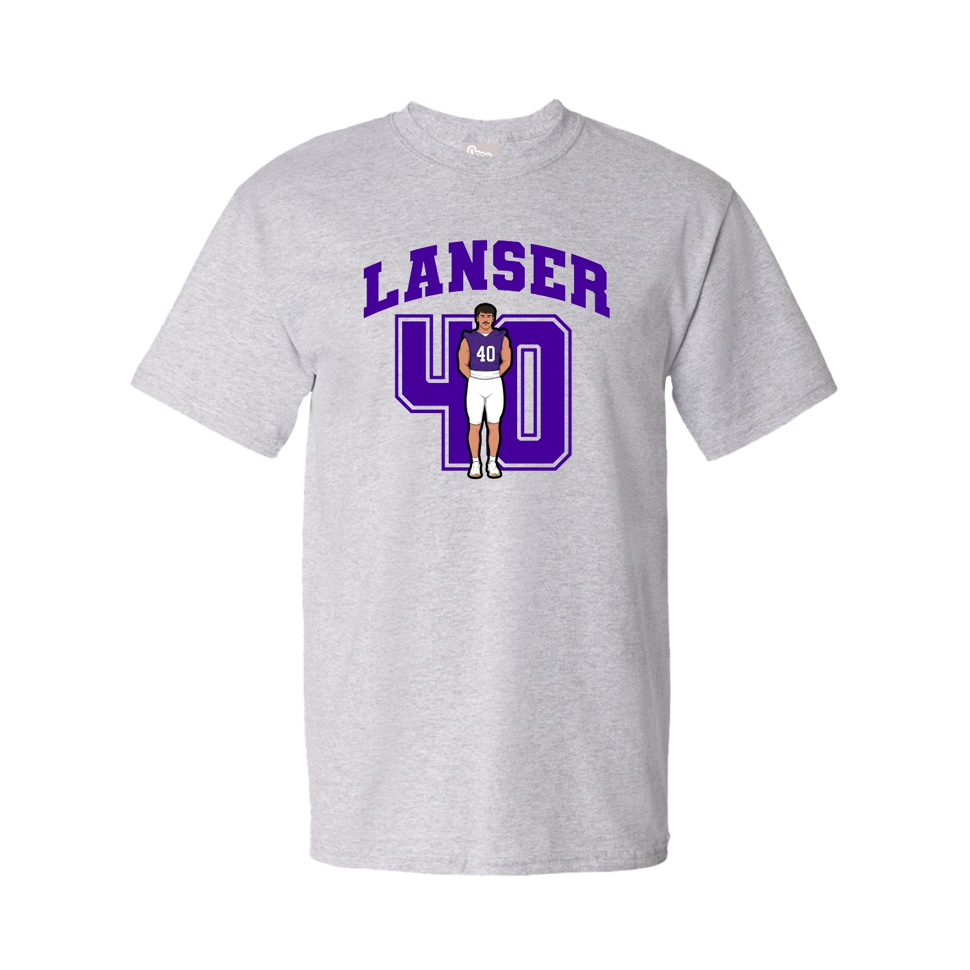 Youth Tee — Number in Grey