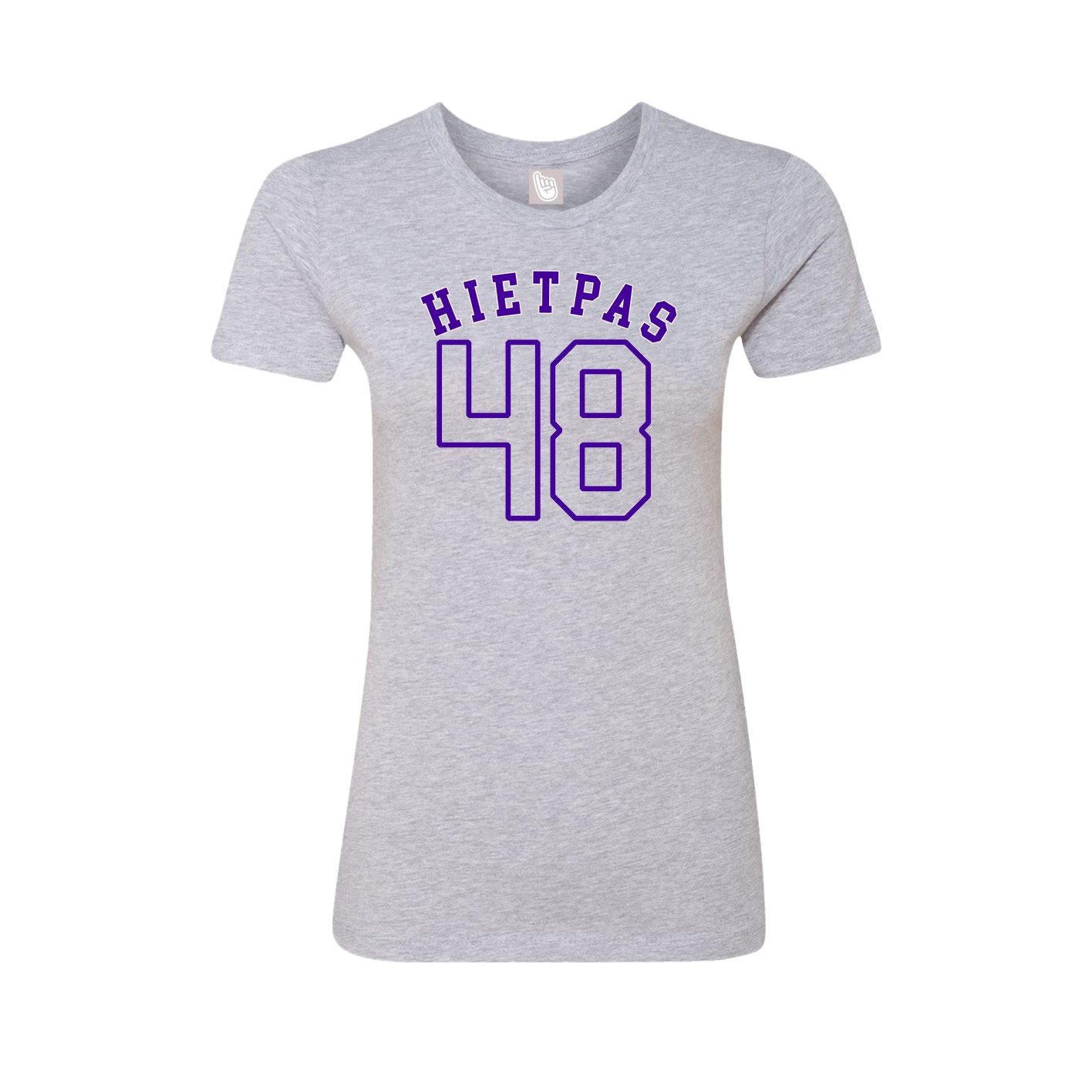 Fitted Women's Tee — Shirsey Arch in Grey