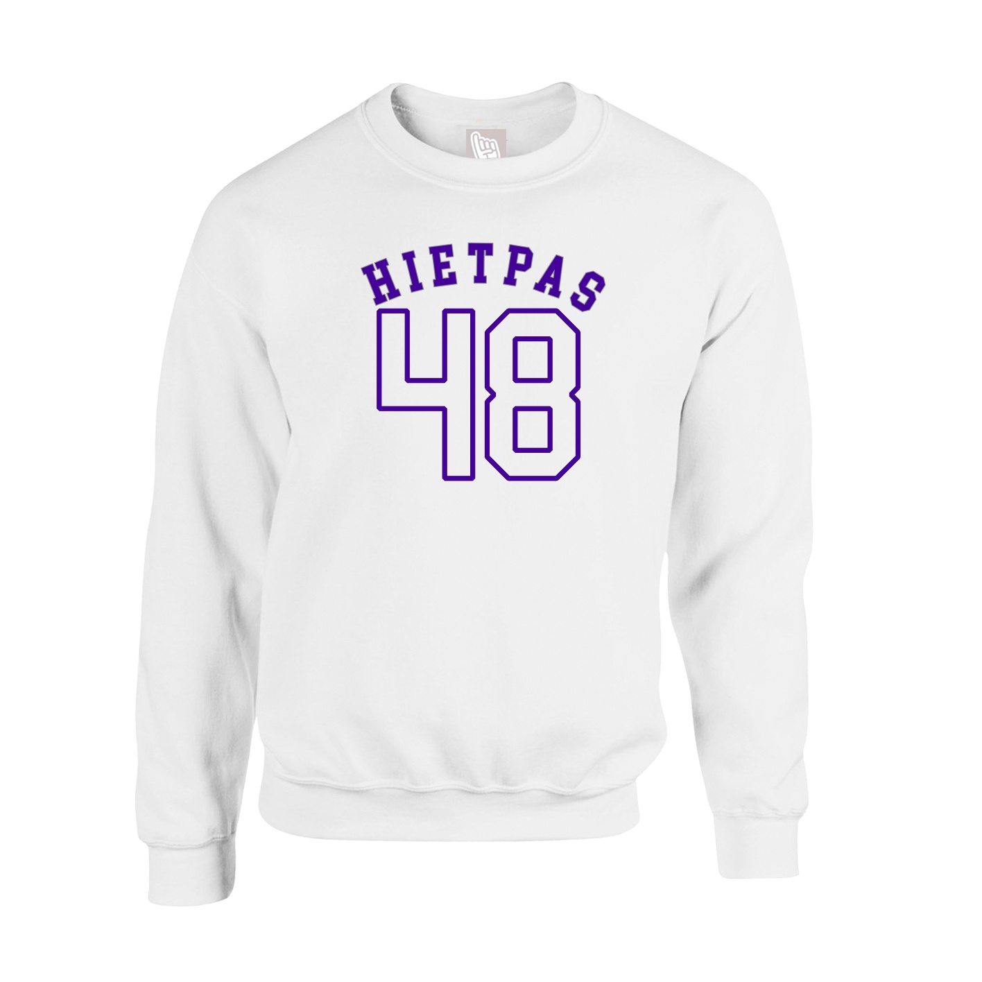 Fleece Crew — Shirsey Arch in White