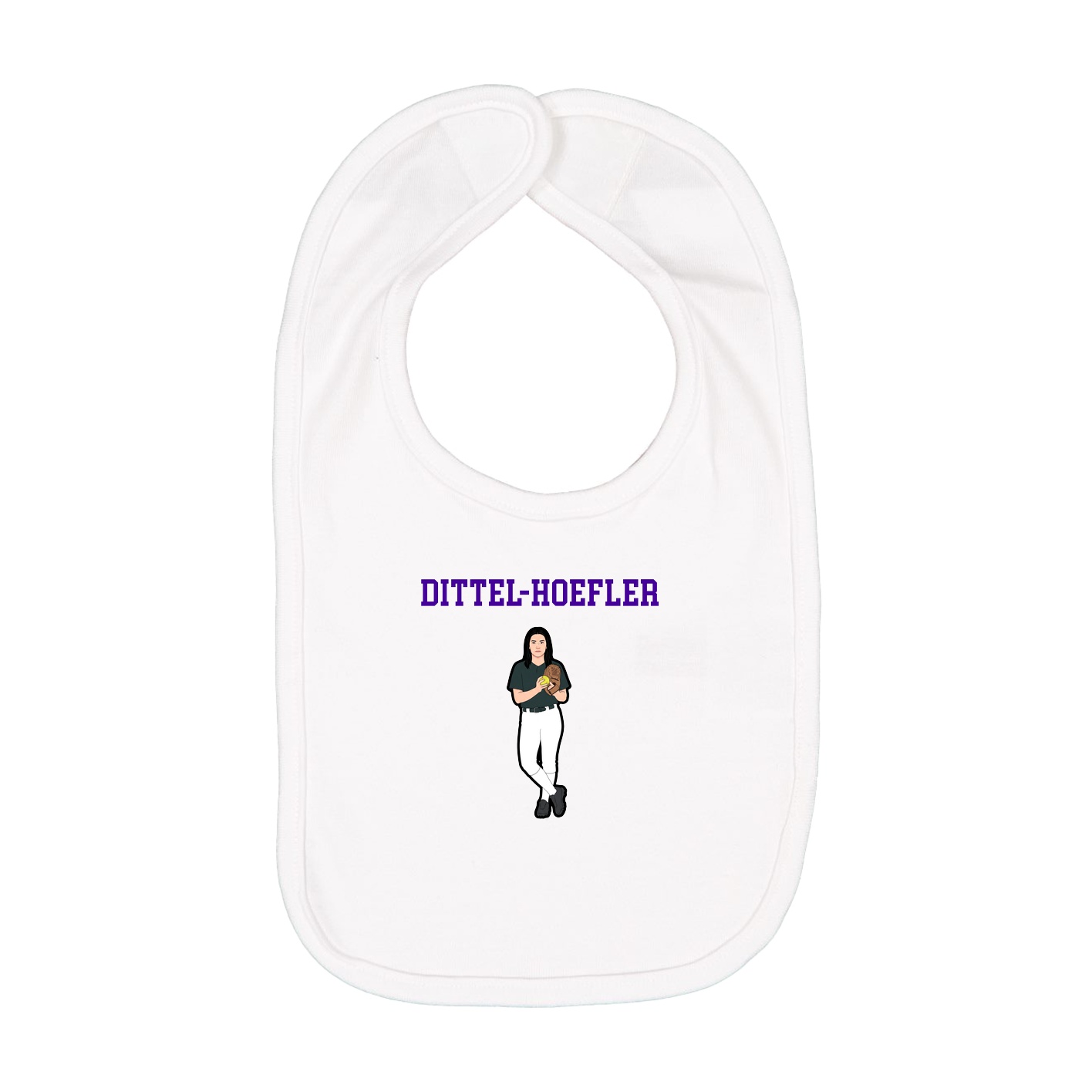 Infant Bib — Shirsey in White