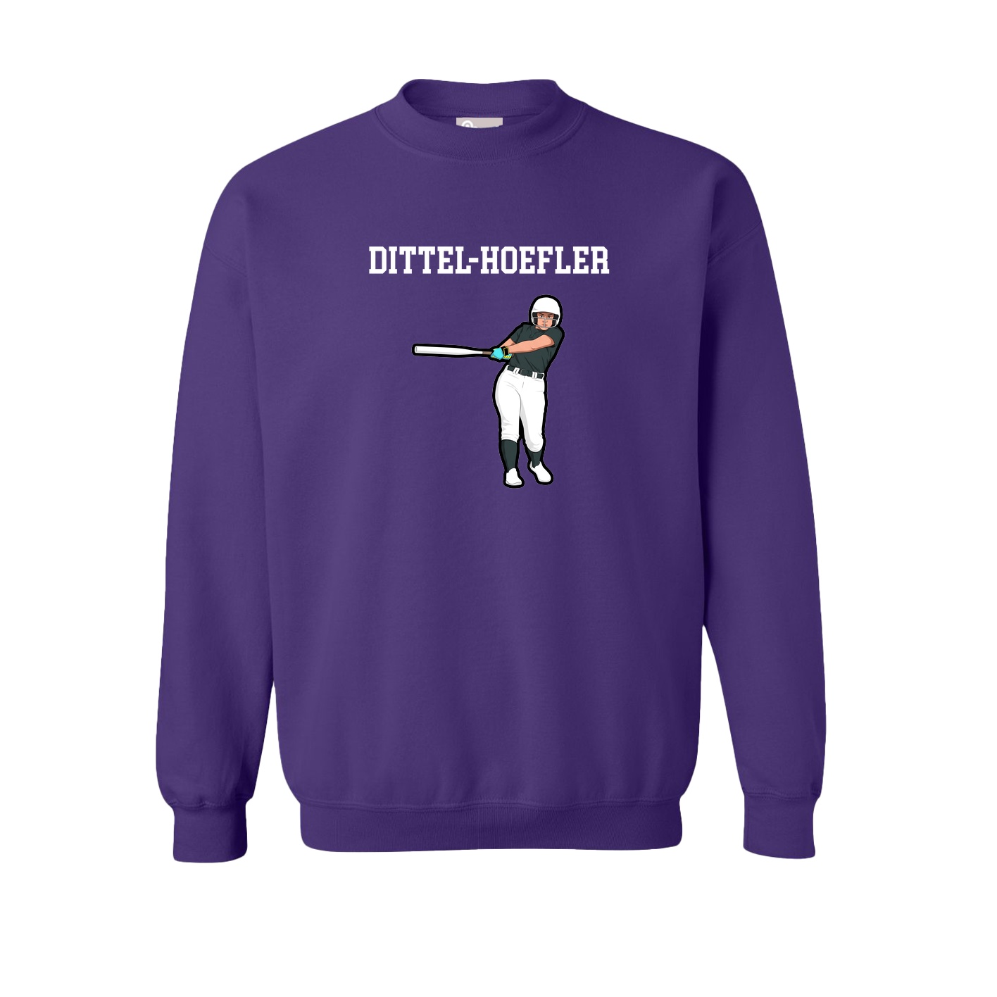 Fleece Crew — Shirsey in Purple