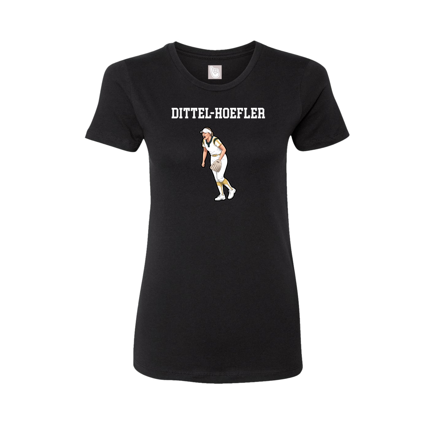 Fitted Women's Tee — Shirsey in Black