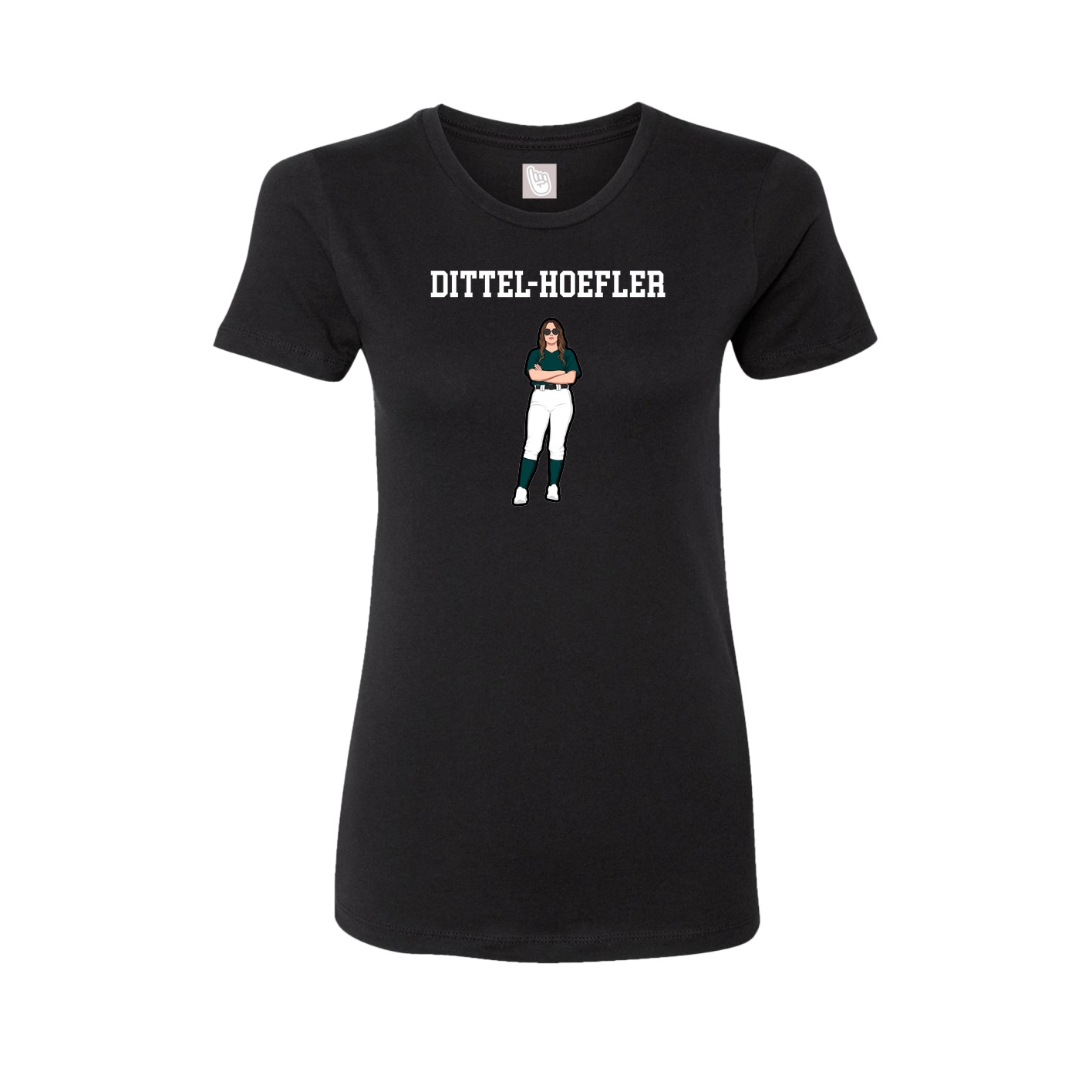 Fitted Women's Tee — Shirsey in Black