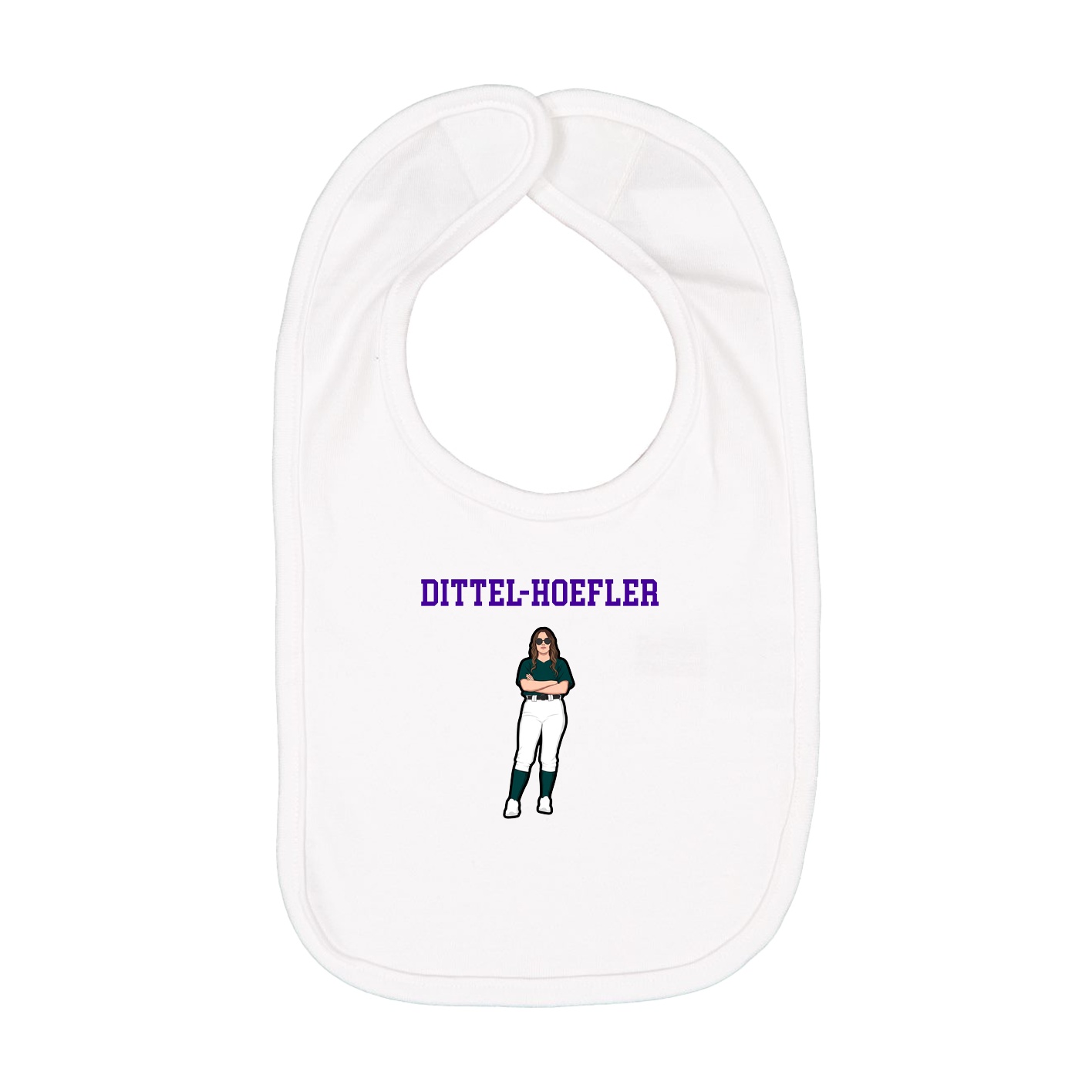 Infant Bib — Shirsey in White
