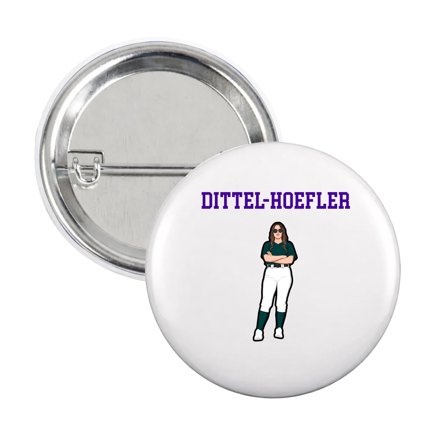 Game Day Button — Shirsey in White