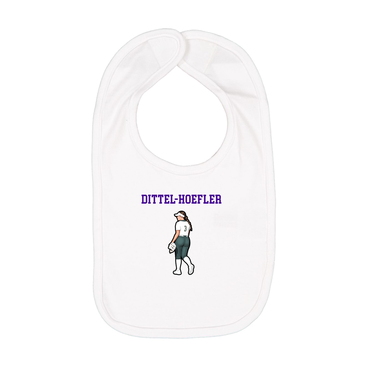 Infant Bib — Shirsey in White