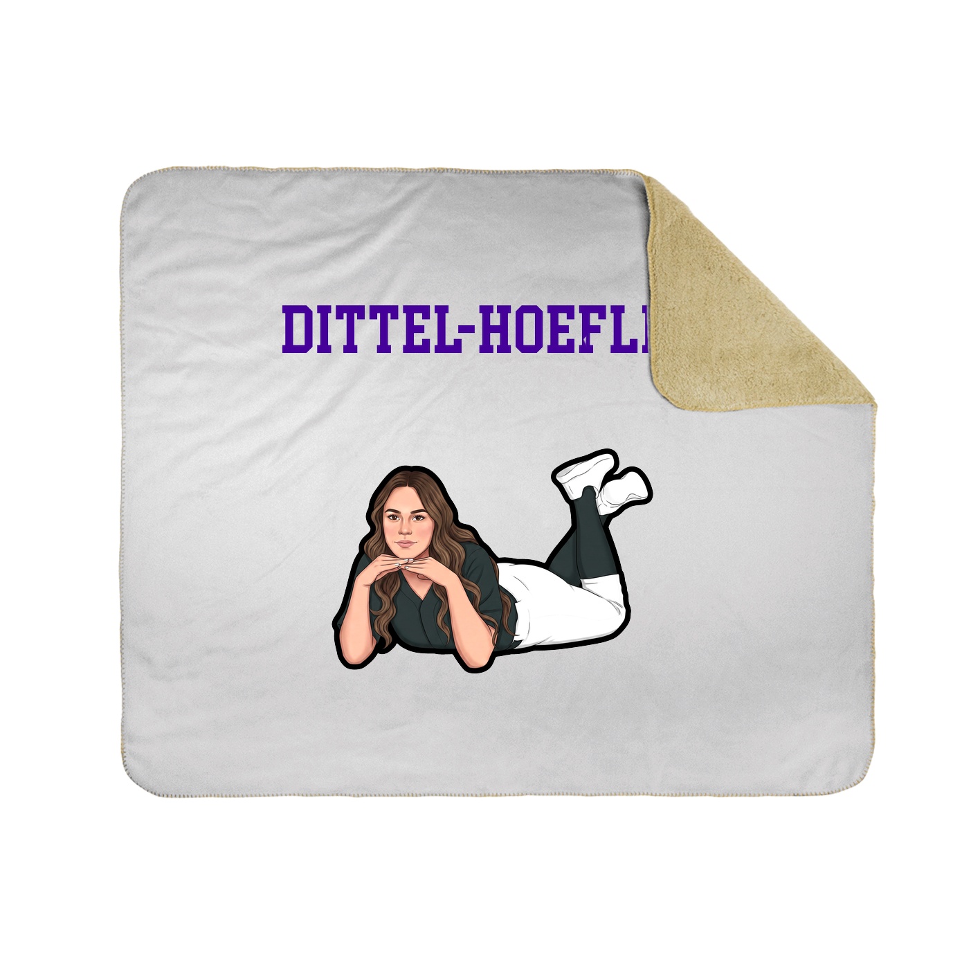Throw Blanket — Shirsey in White