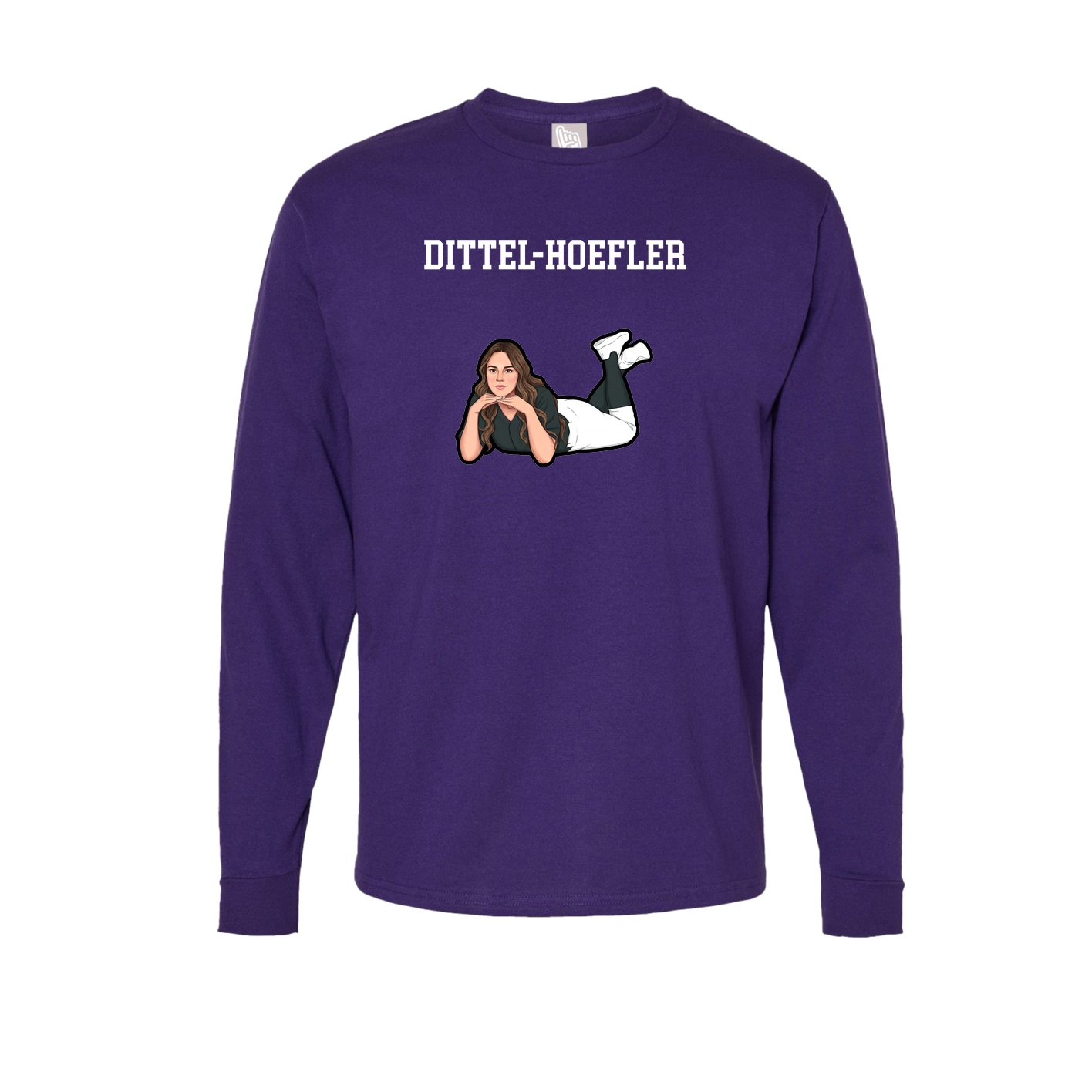 Long Sleeve Tee — Shirsey in Purple