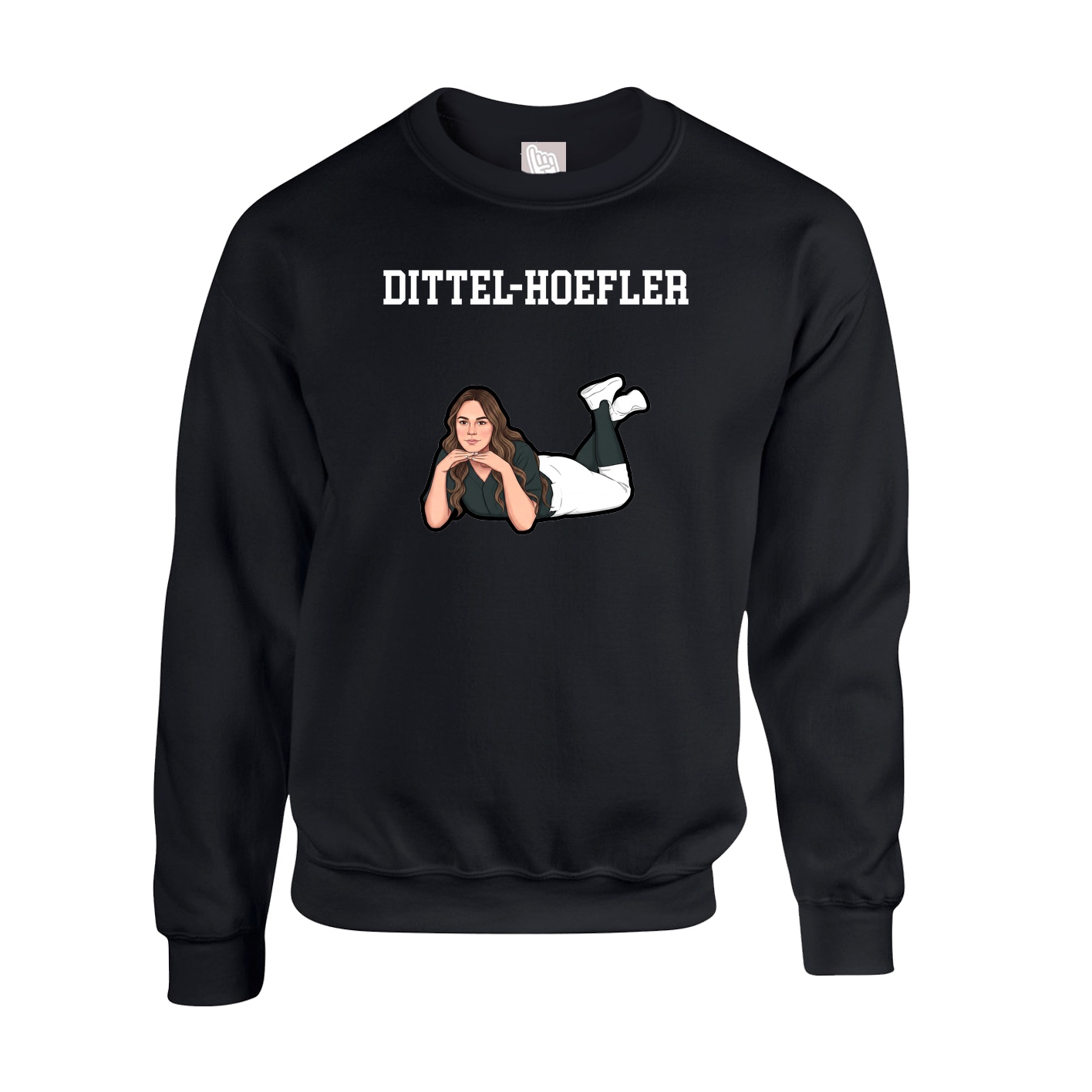 Fleece Crew — Shirsey in Black