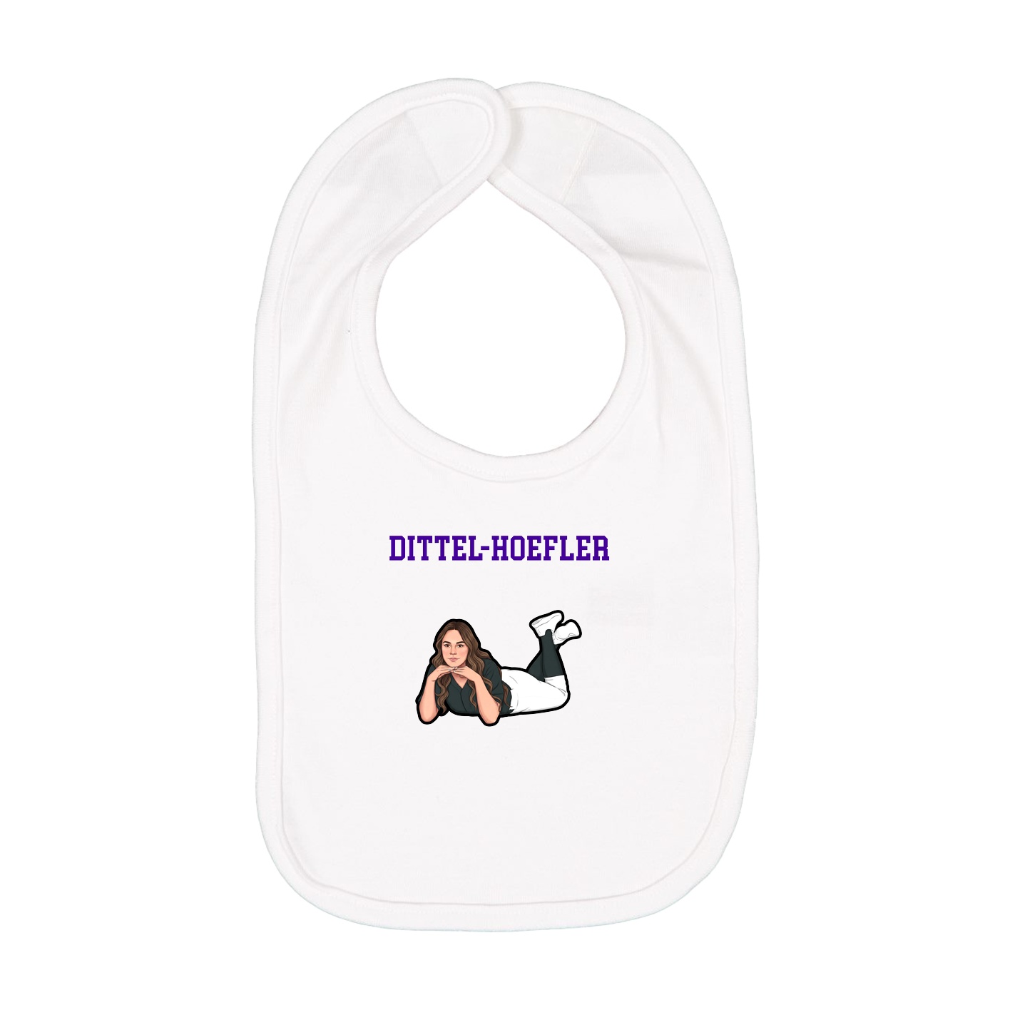 Infant Bib — Shirsey in White