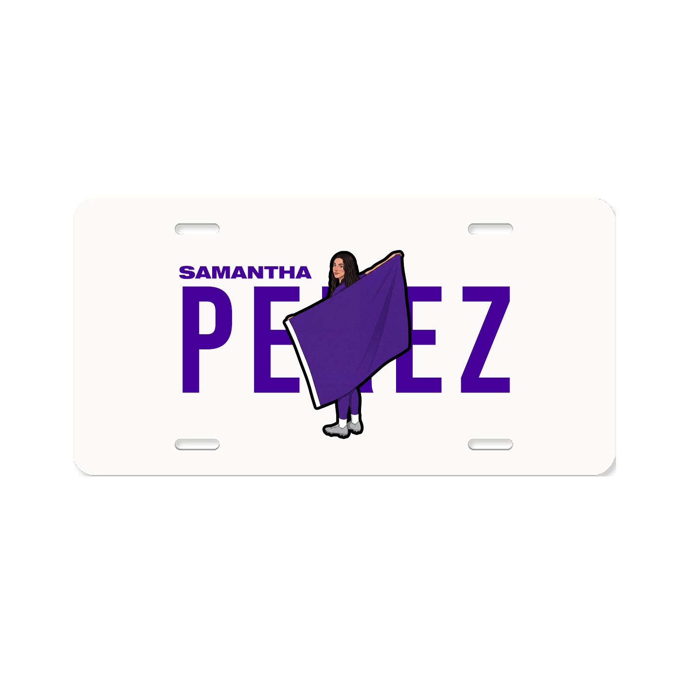License Plate — Player Name in Classic