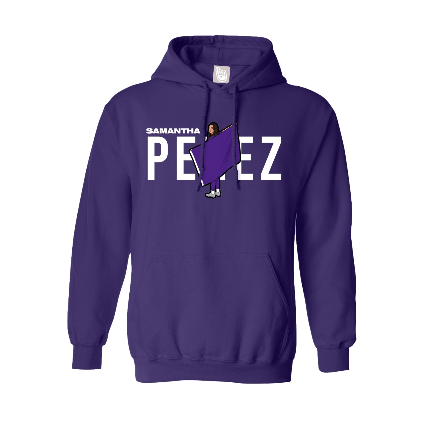 Hoodie — Player Name in Purple