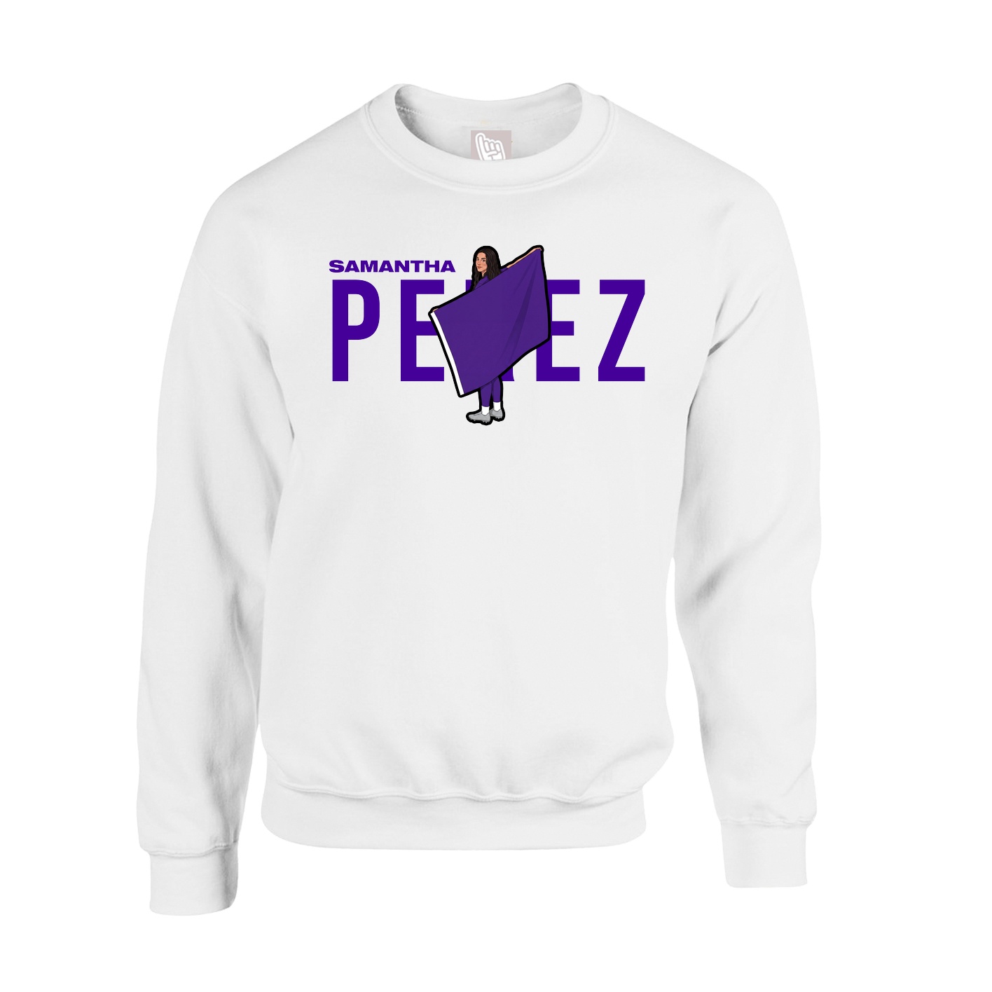 Fleece Crew — Player Name in White