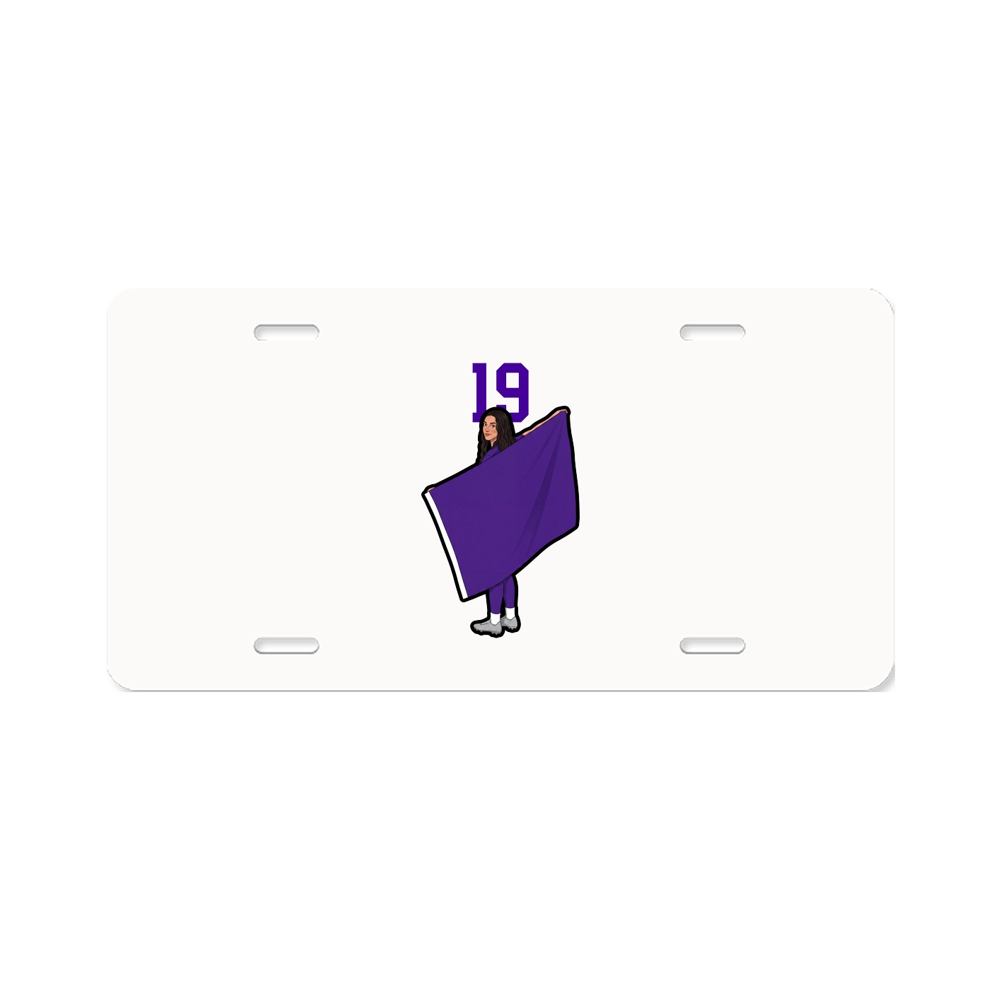 License Plate — Number Top in Classic