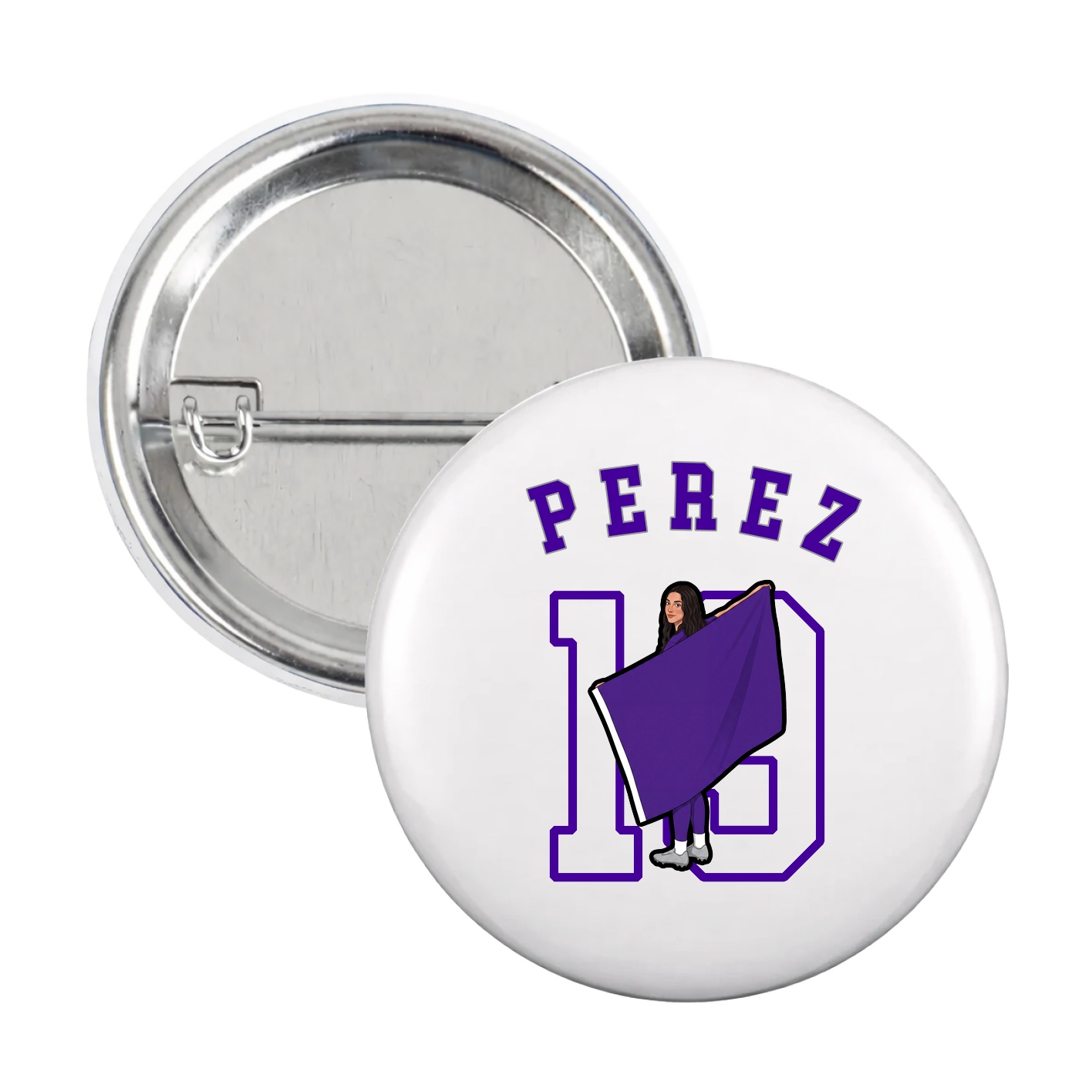 Game Day Button — Shirsey Arch in White