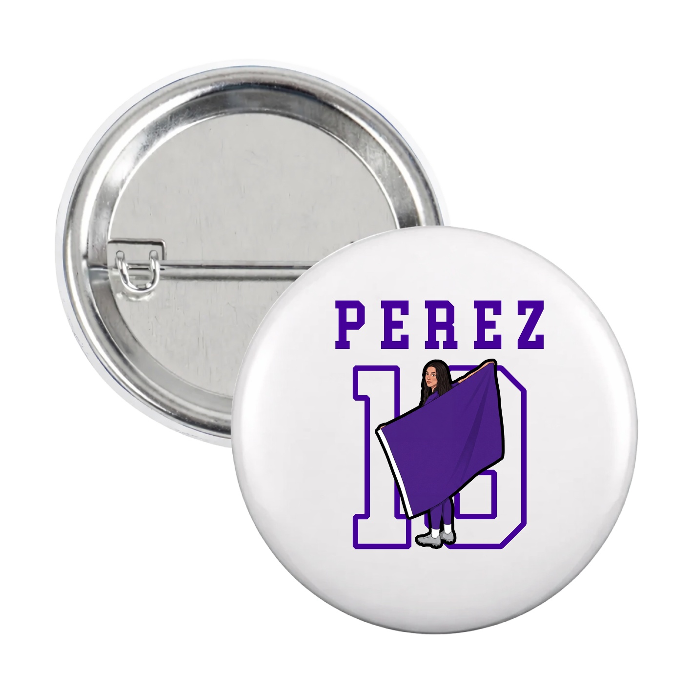 Game Day Button — Shirsey in White