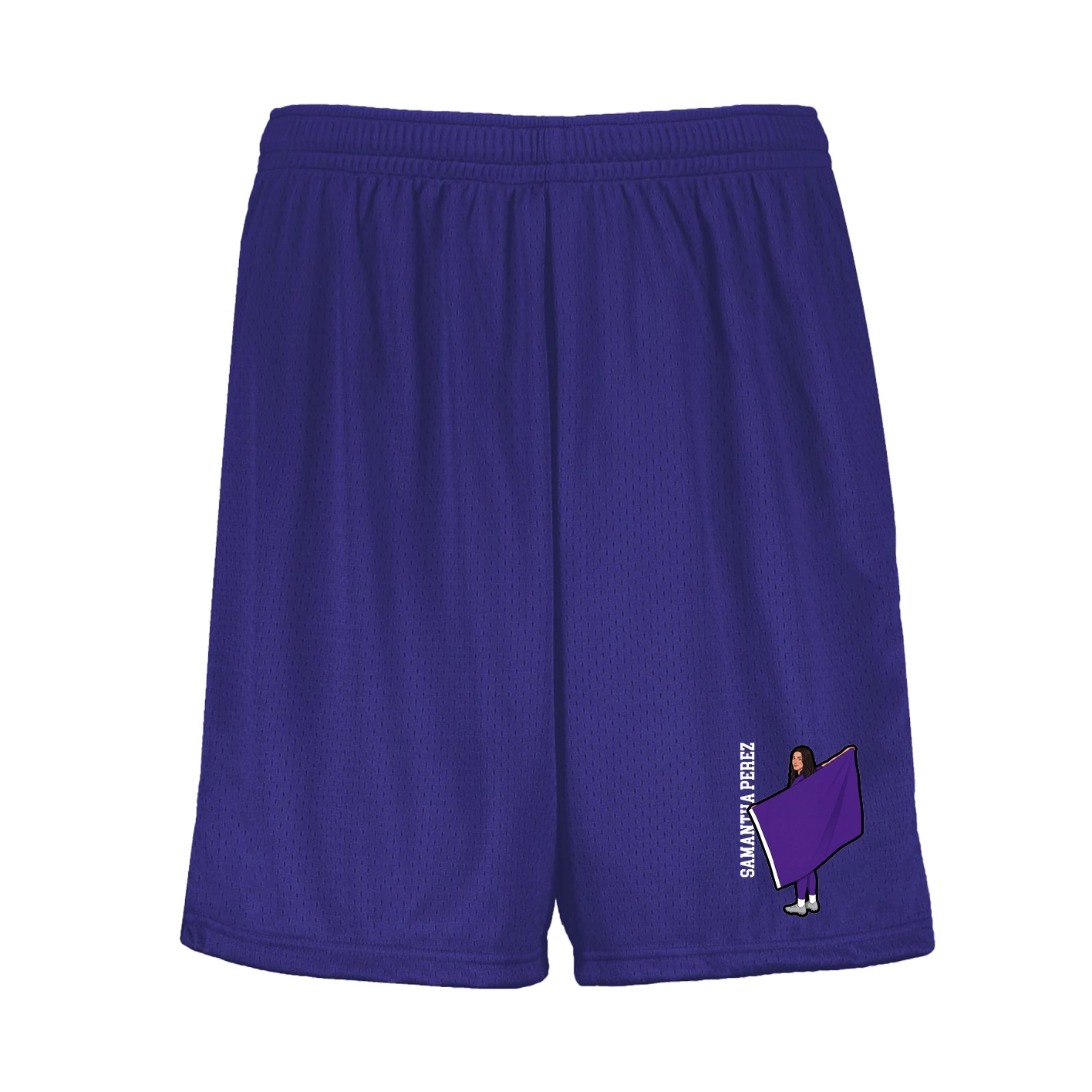 Shorts — Name Vertical in Purple