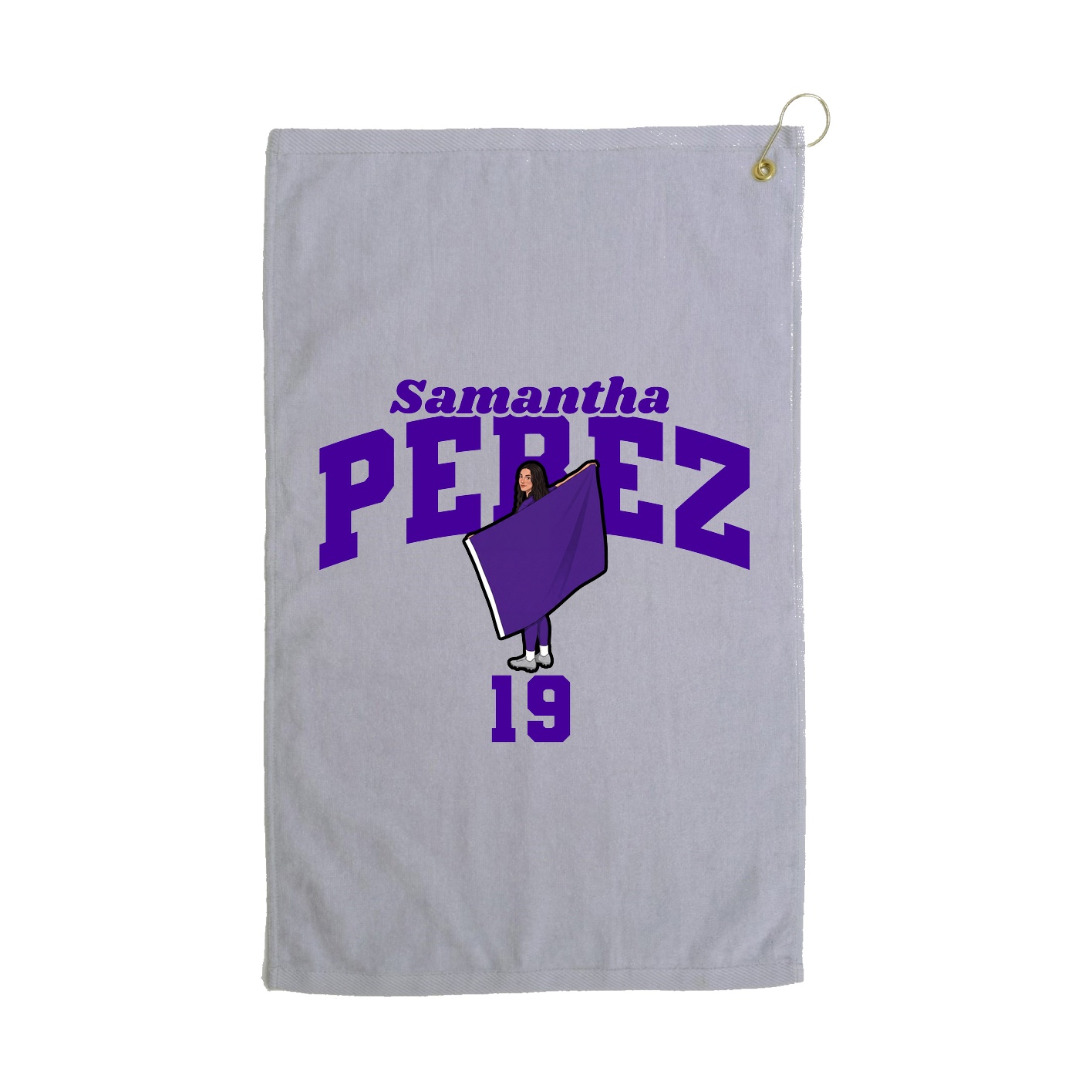 Golf Towel — Signature Arch in Grey