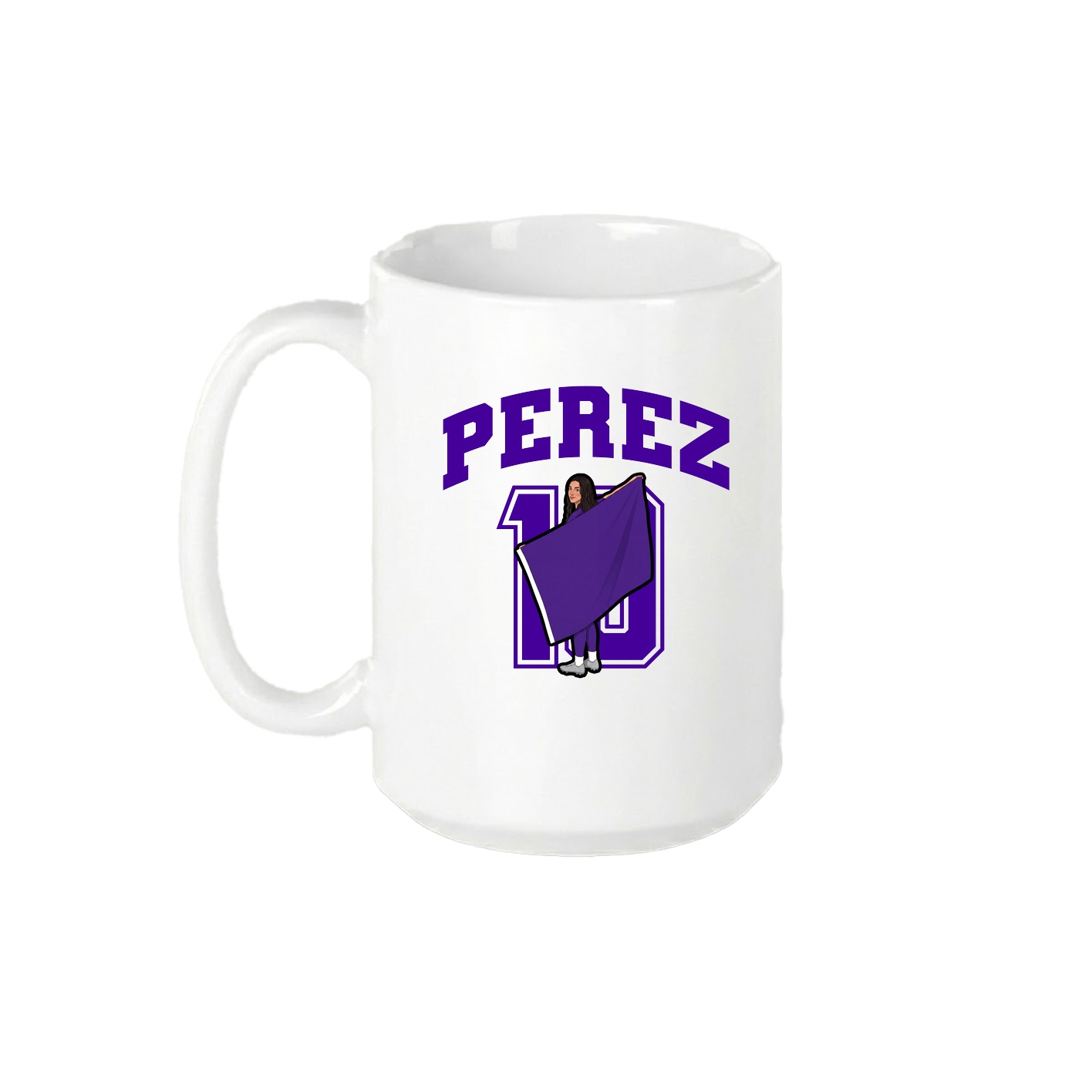 15oz Coffee Mug — Number in White