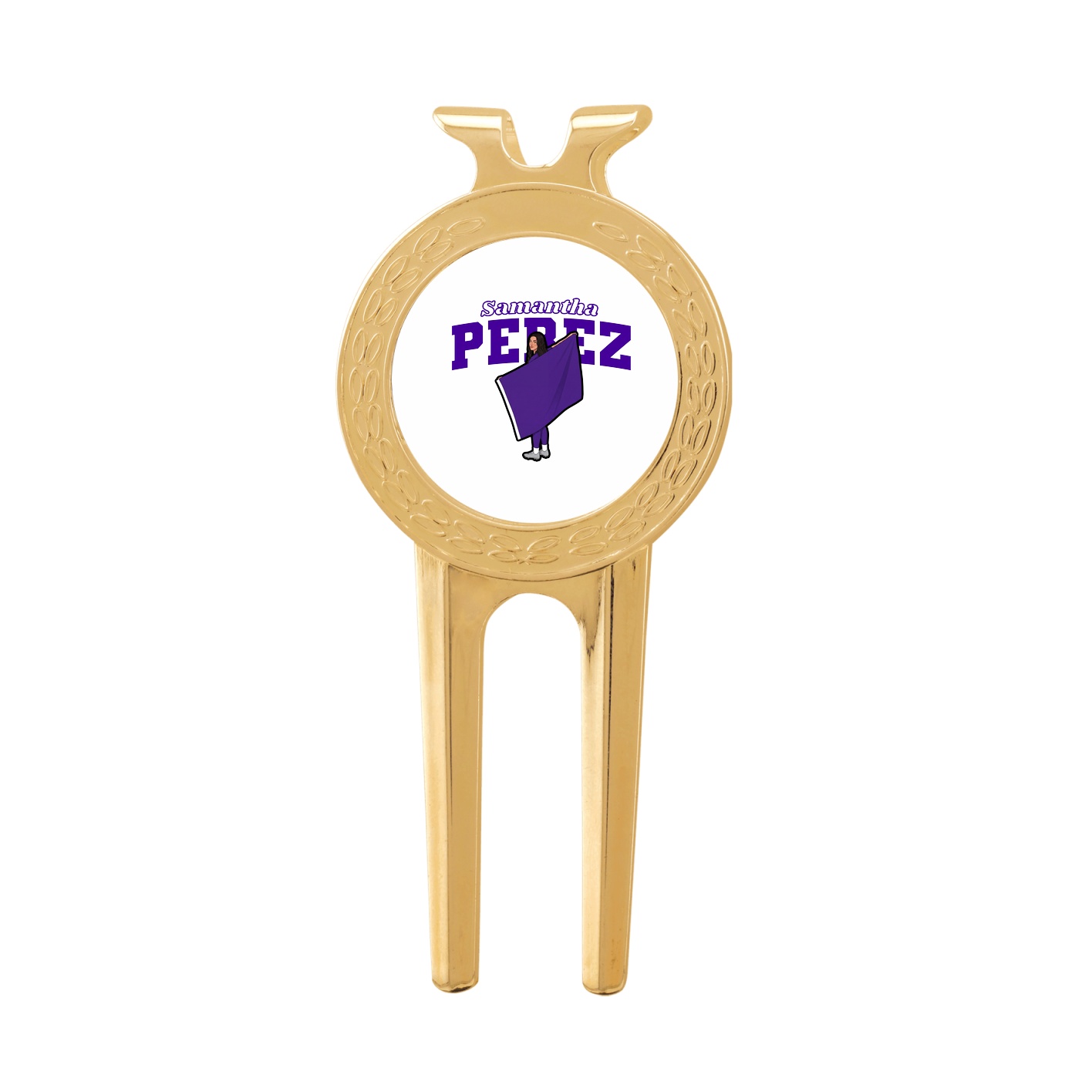 Divot Tool with Ball Marker — Name Arch in Classic
