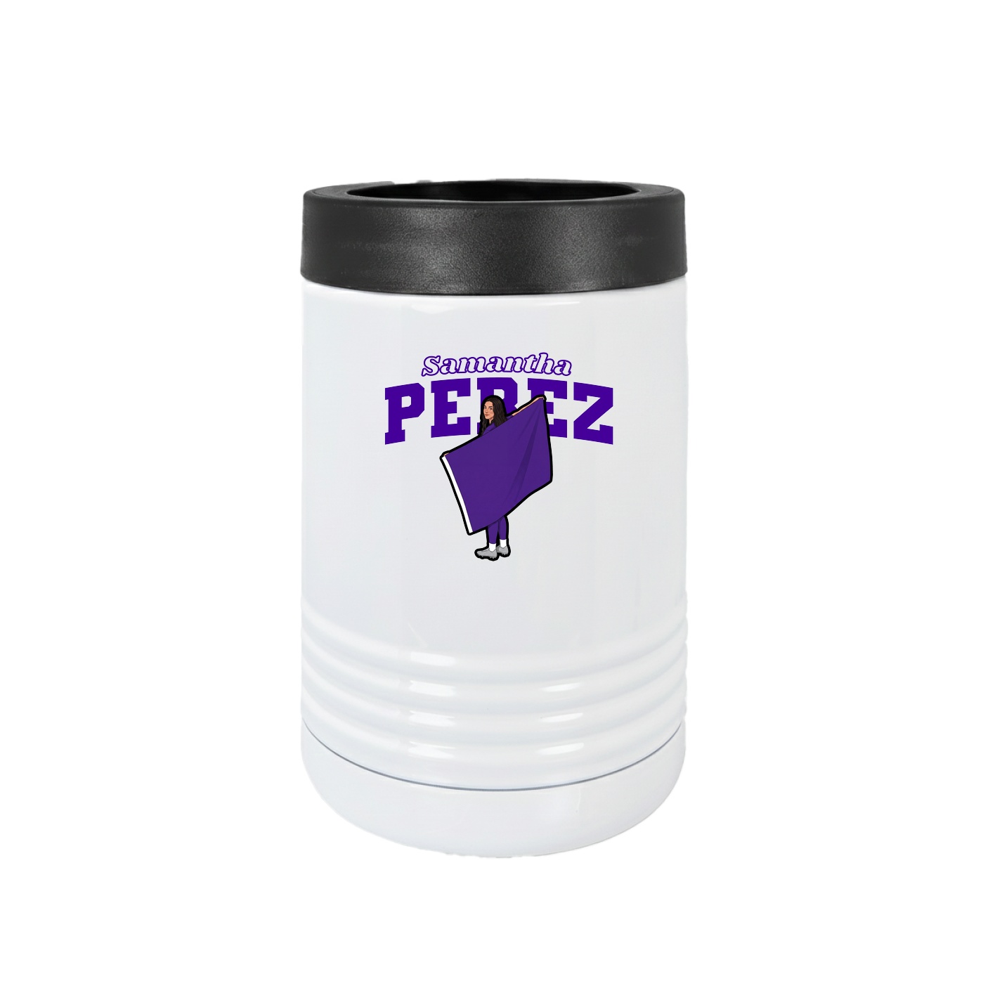 Beverage Holder — Name Arch in White