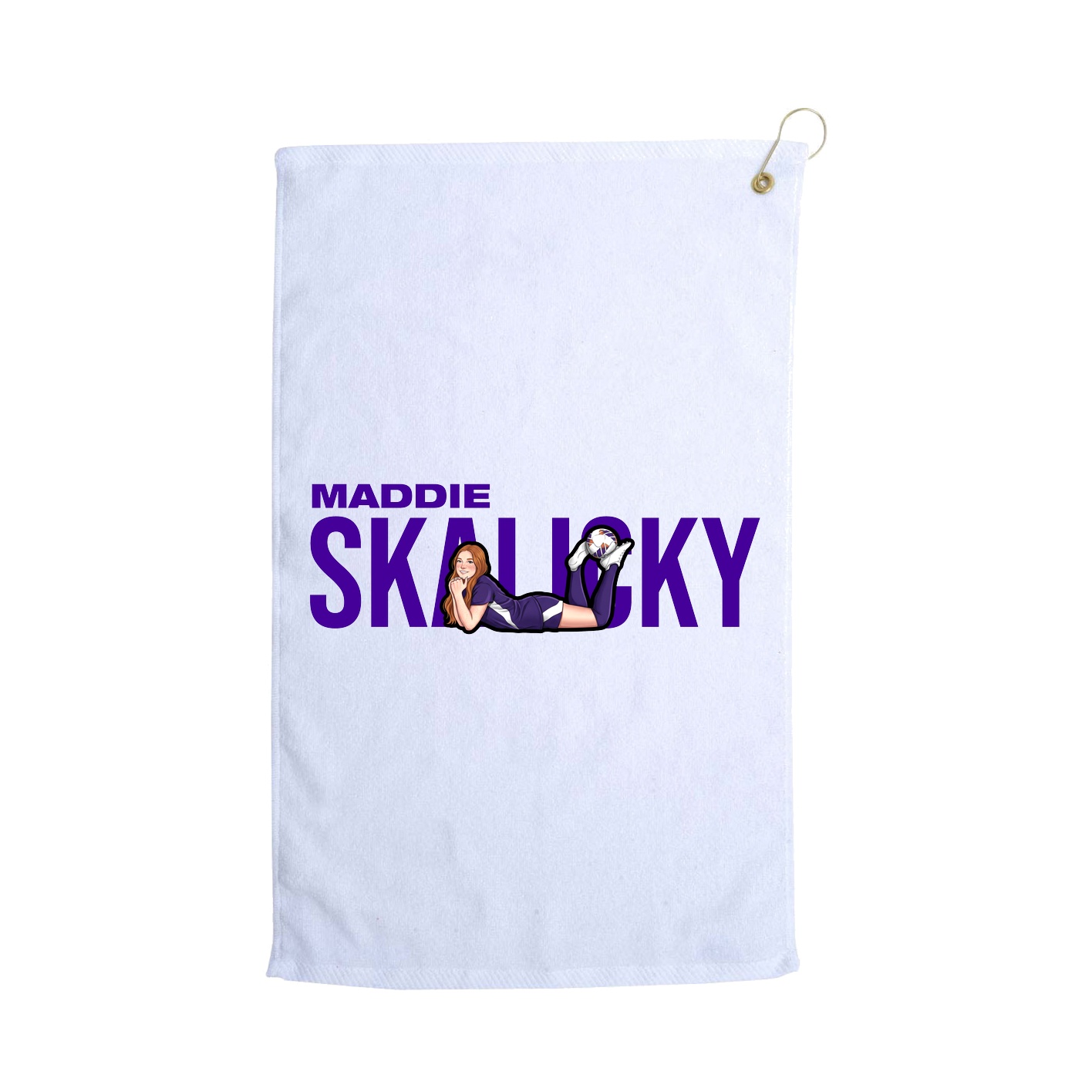 Golf Towel — Player Name in White
