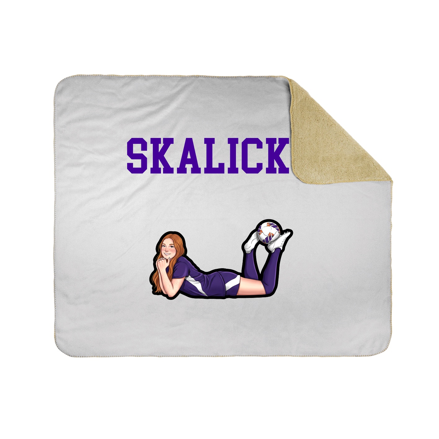 Throw Blanket — Shirsey in White