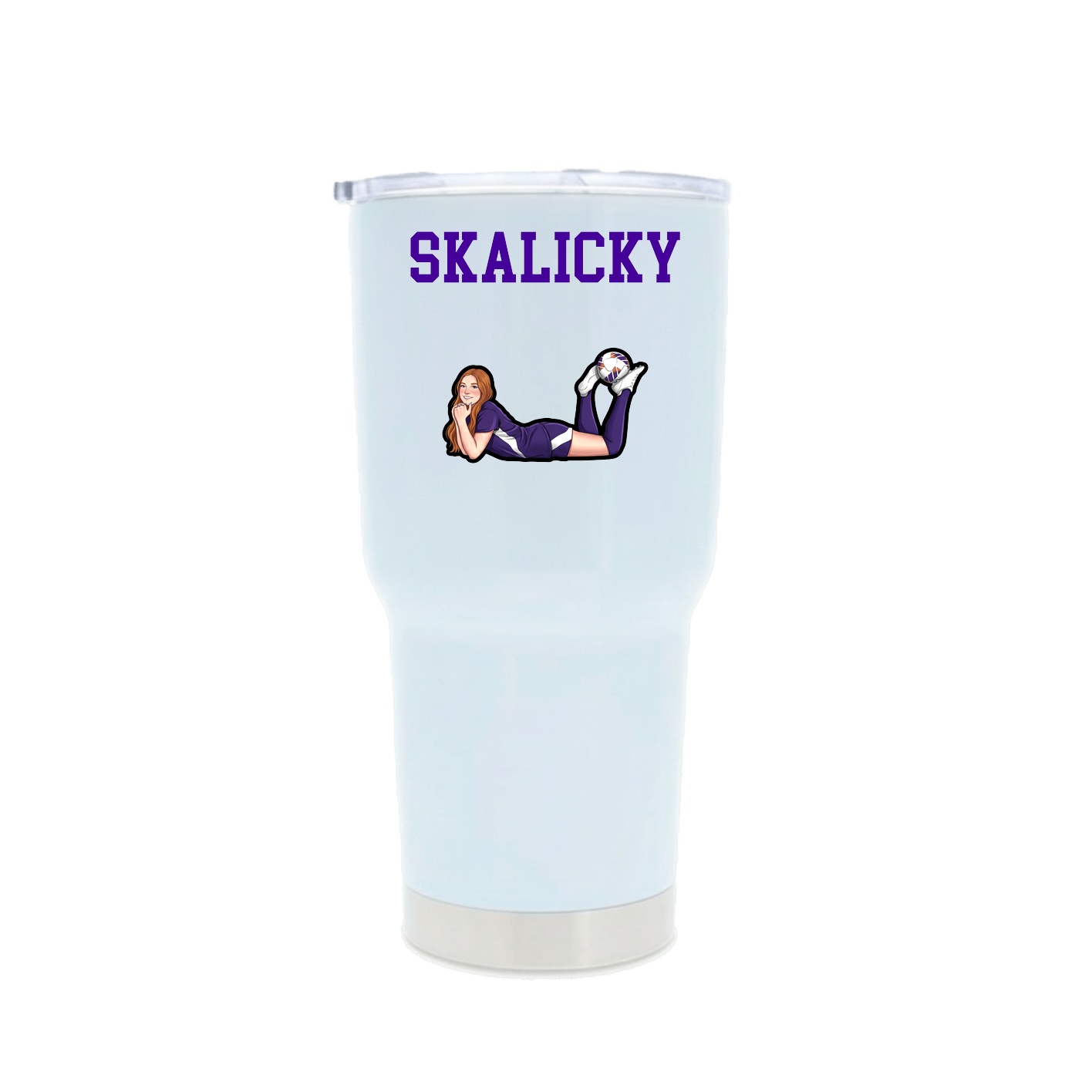 30oz Stainless Steel Tumbler — Shirsey in White