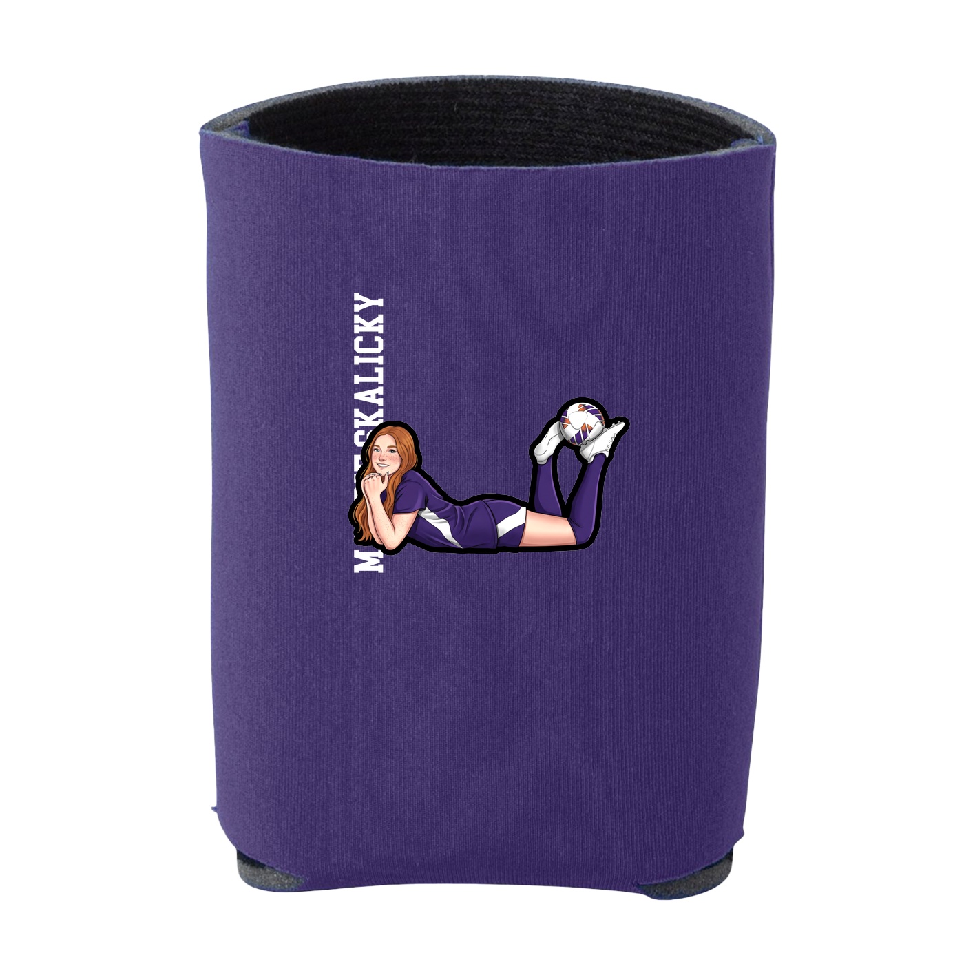 Can Holder — Name Vertical in Purple
