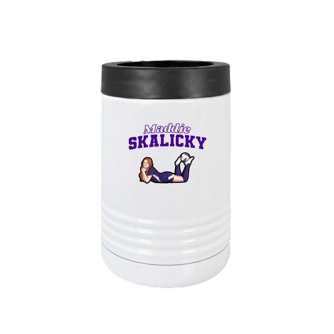 Beverage Holder — Name Arch in White