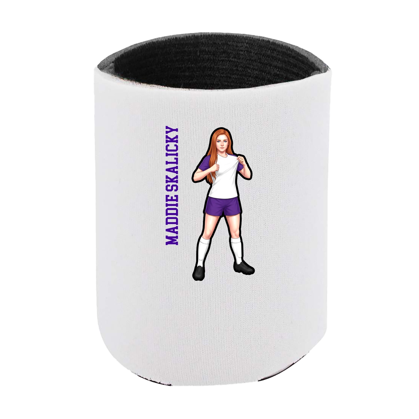 Can Holder — Name Vertical in White