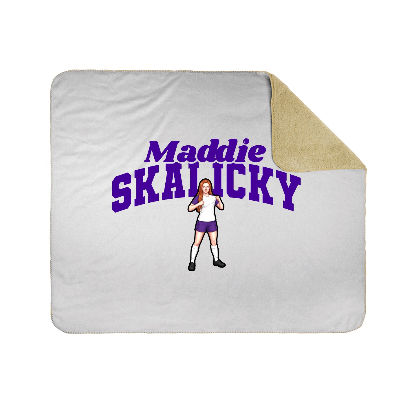 Throw Blanket — Signature Arch in White