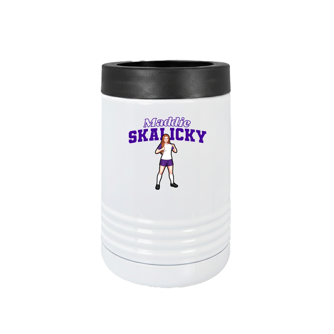 Beverage Holder — Name Arch in White