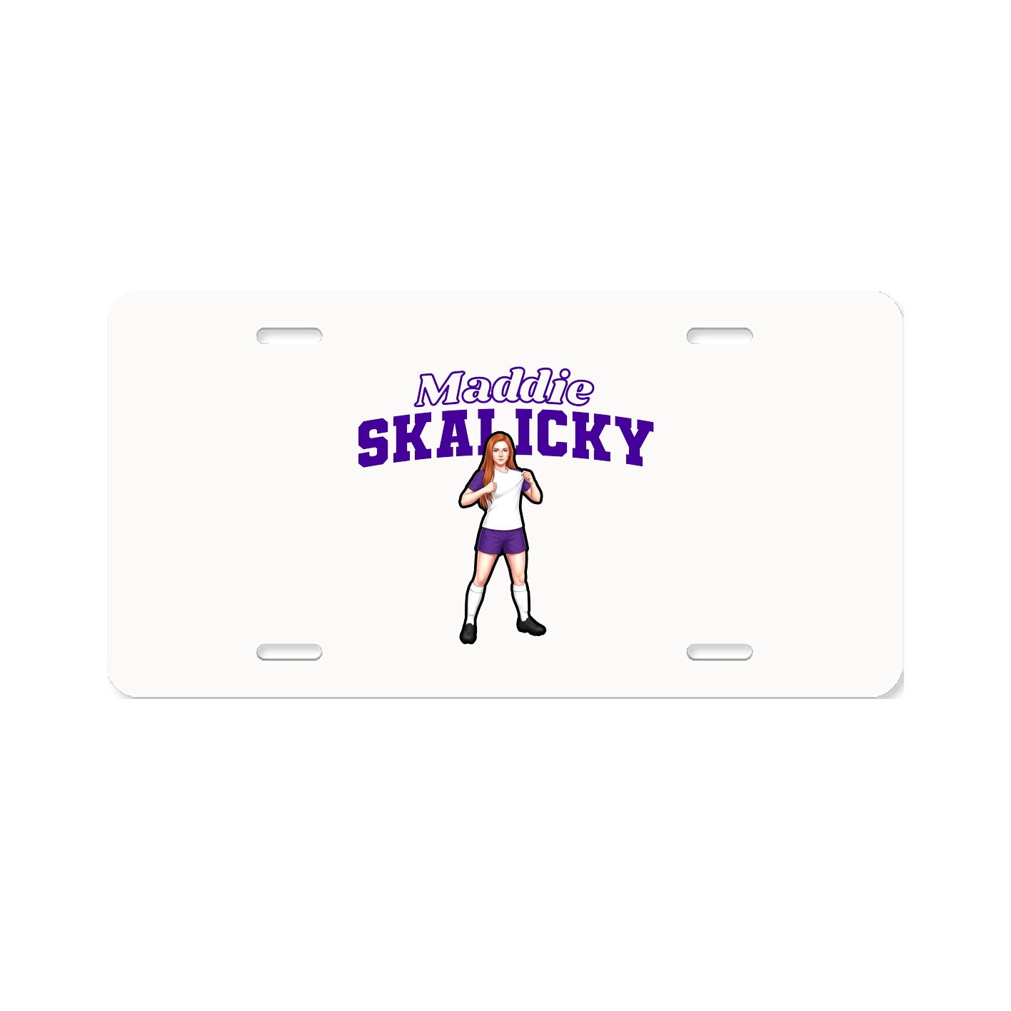 License Plate — Name Arch in Classic