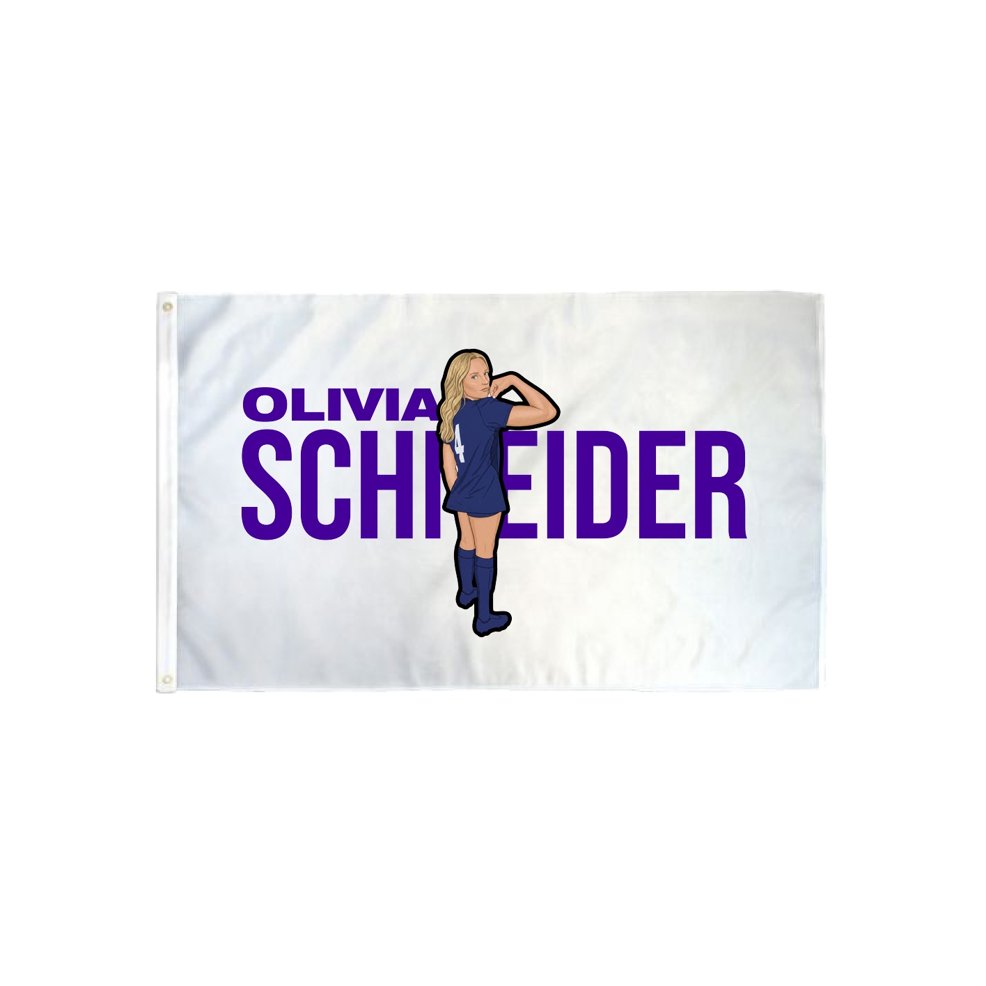 3x5 Flag — Player Name in Classic