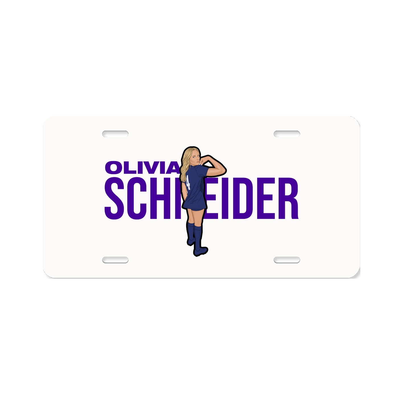 License Plate — Player Name in Classic