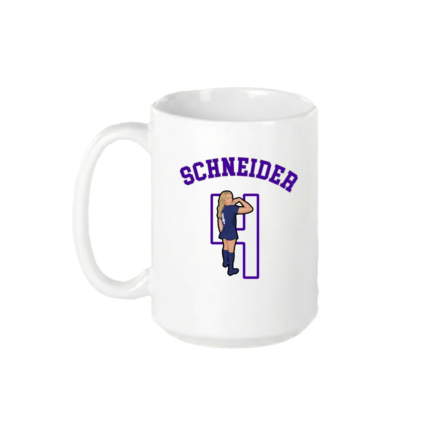 15oz Coffee Mug — Shirsey Arch in White