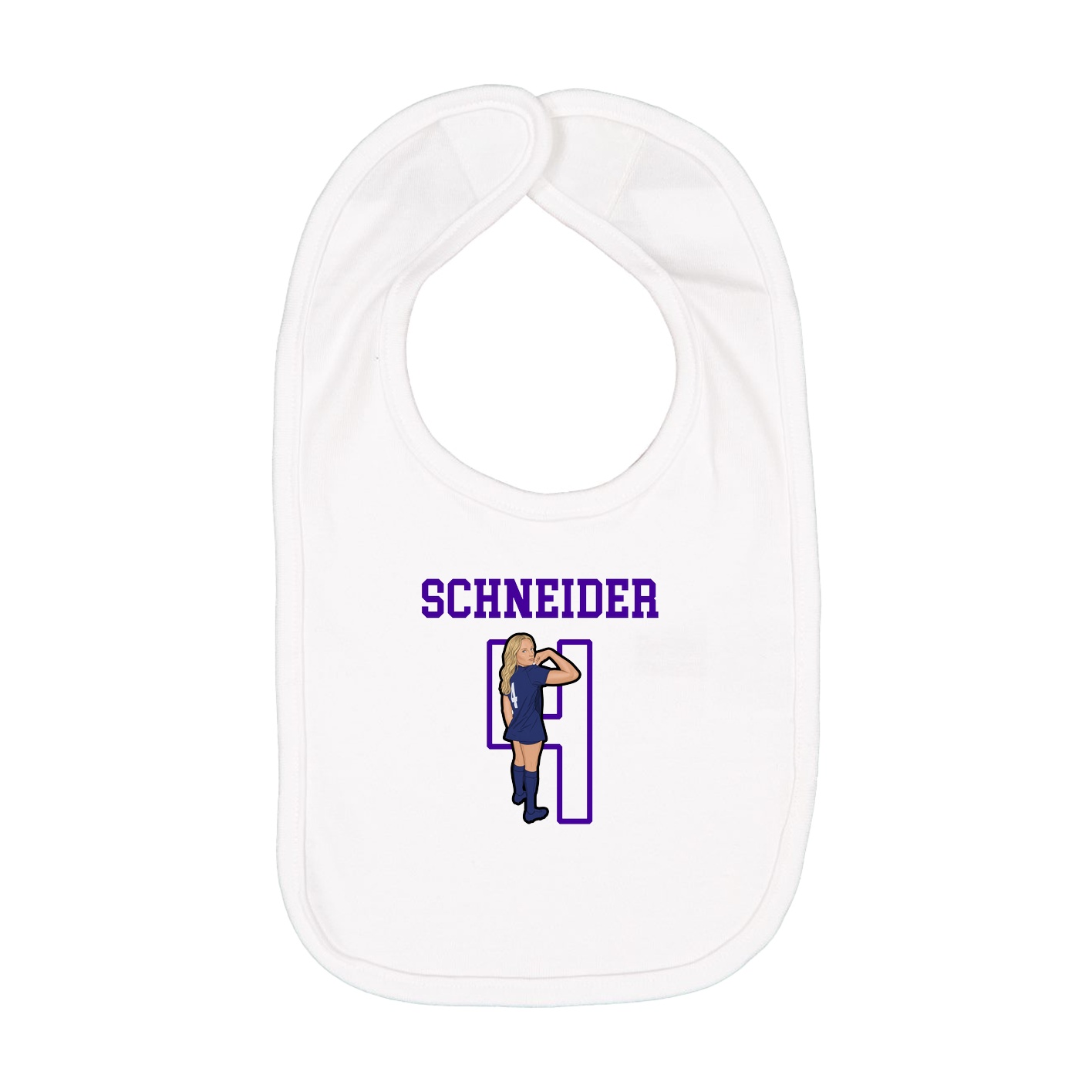 Infant Bib — Shirsey in White