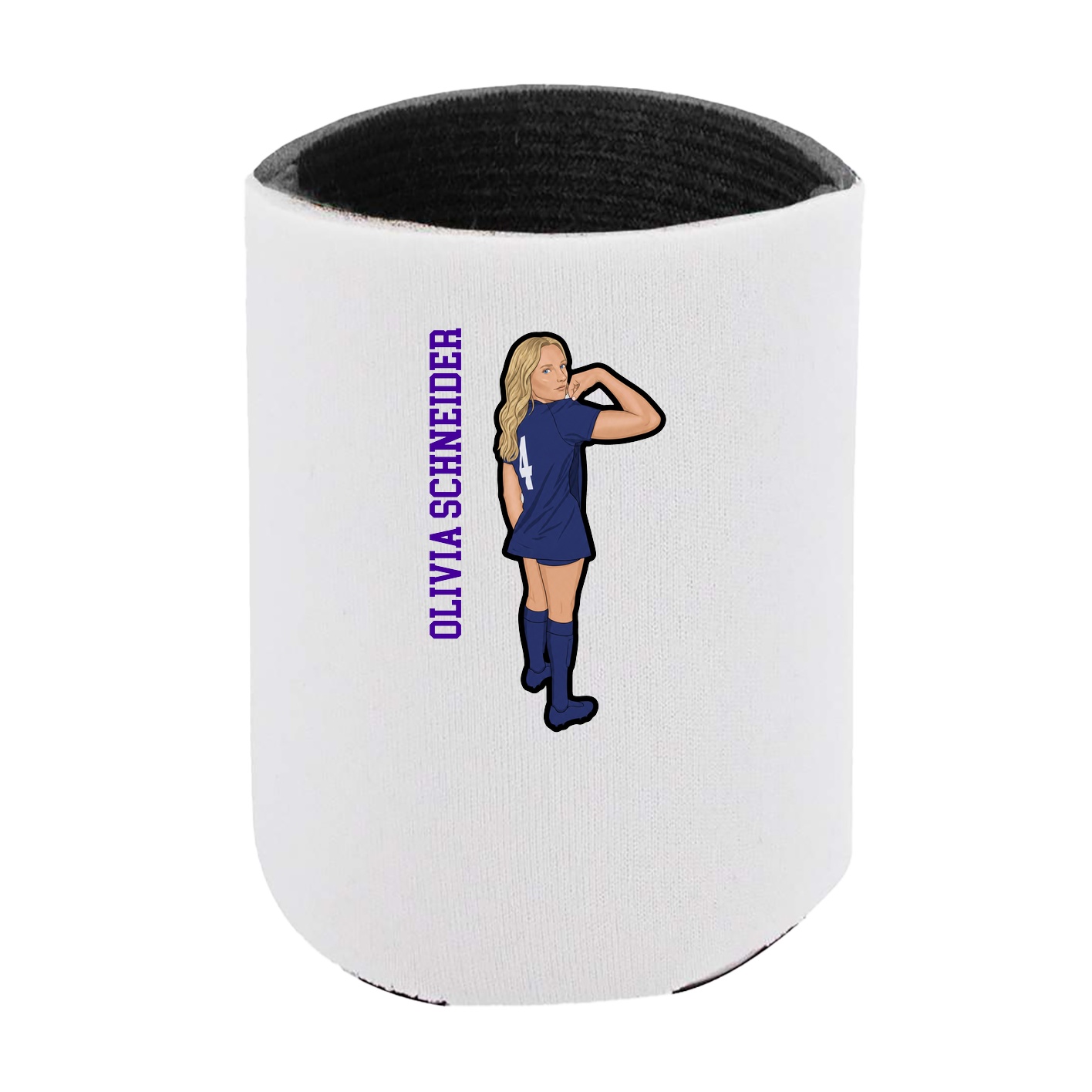 Can Holder — Name Vertical in White