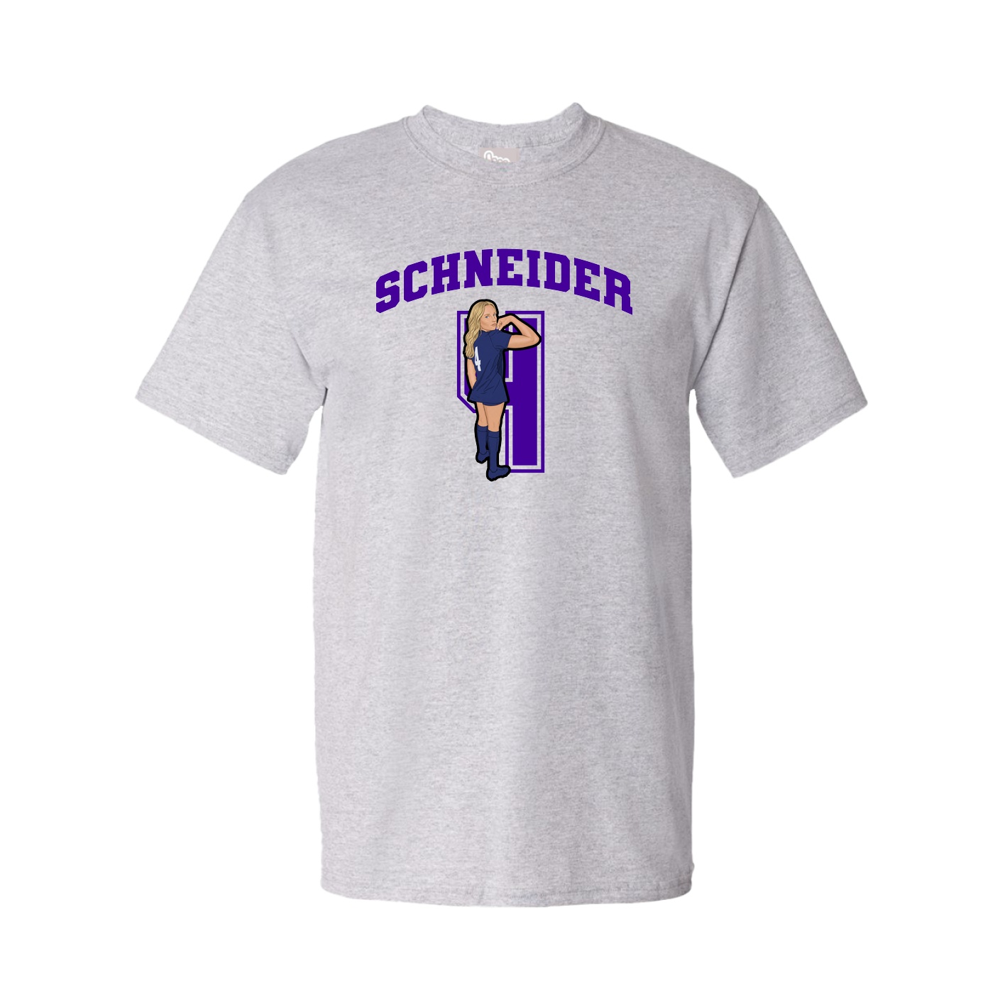 Tee — Number in Grey