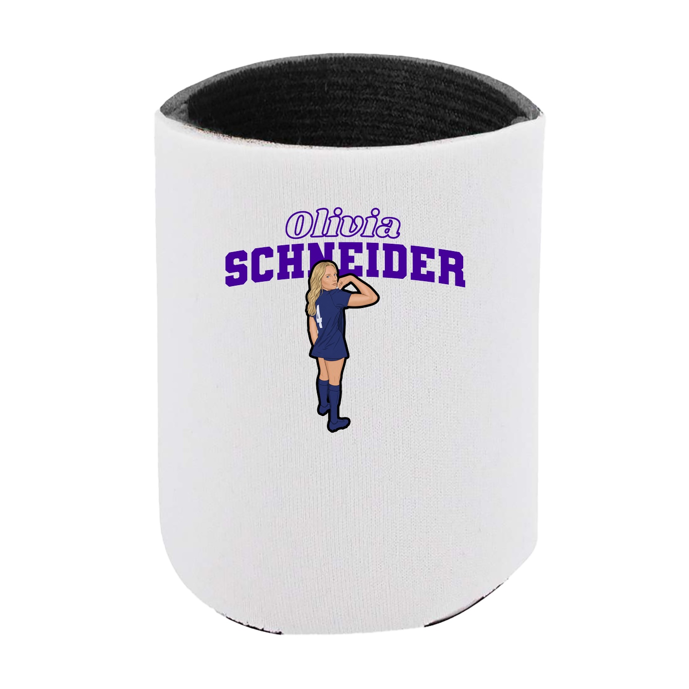Can Holder — Name Arch in White