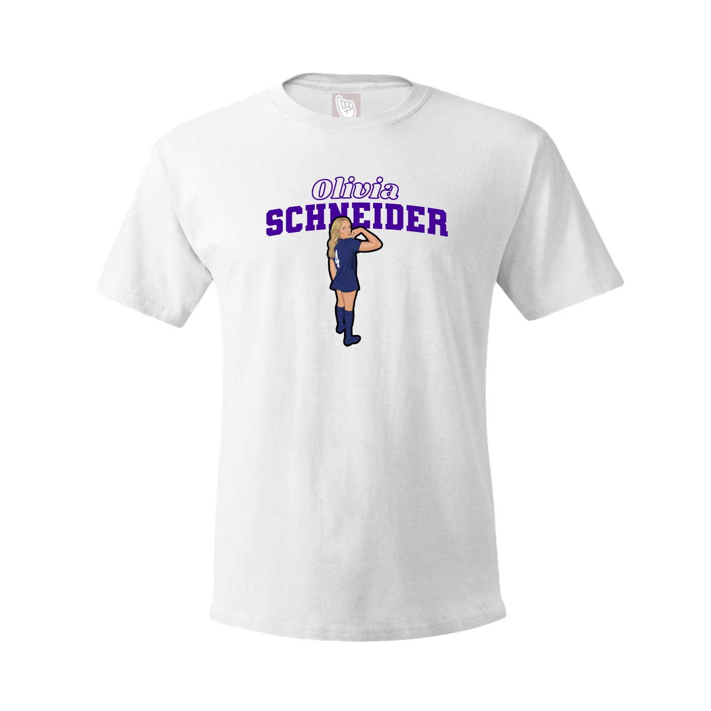 Tee — Name Arch in White